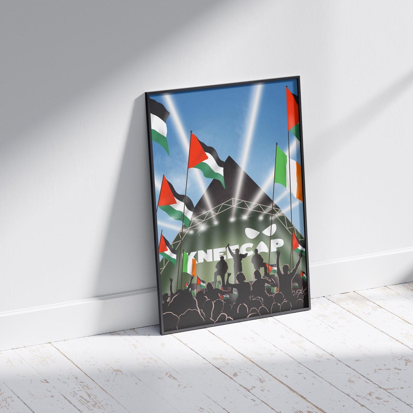 Kneecap Band - Free Palestine - Irish Festival Print