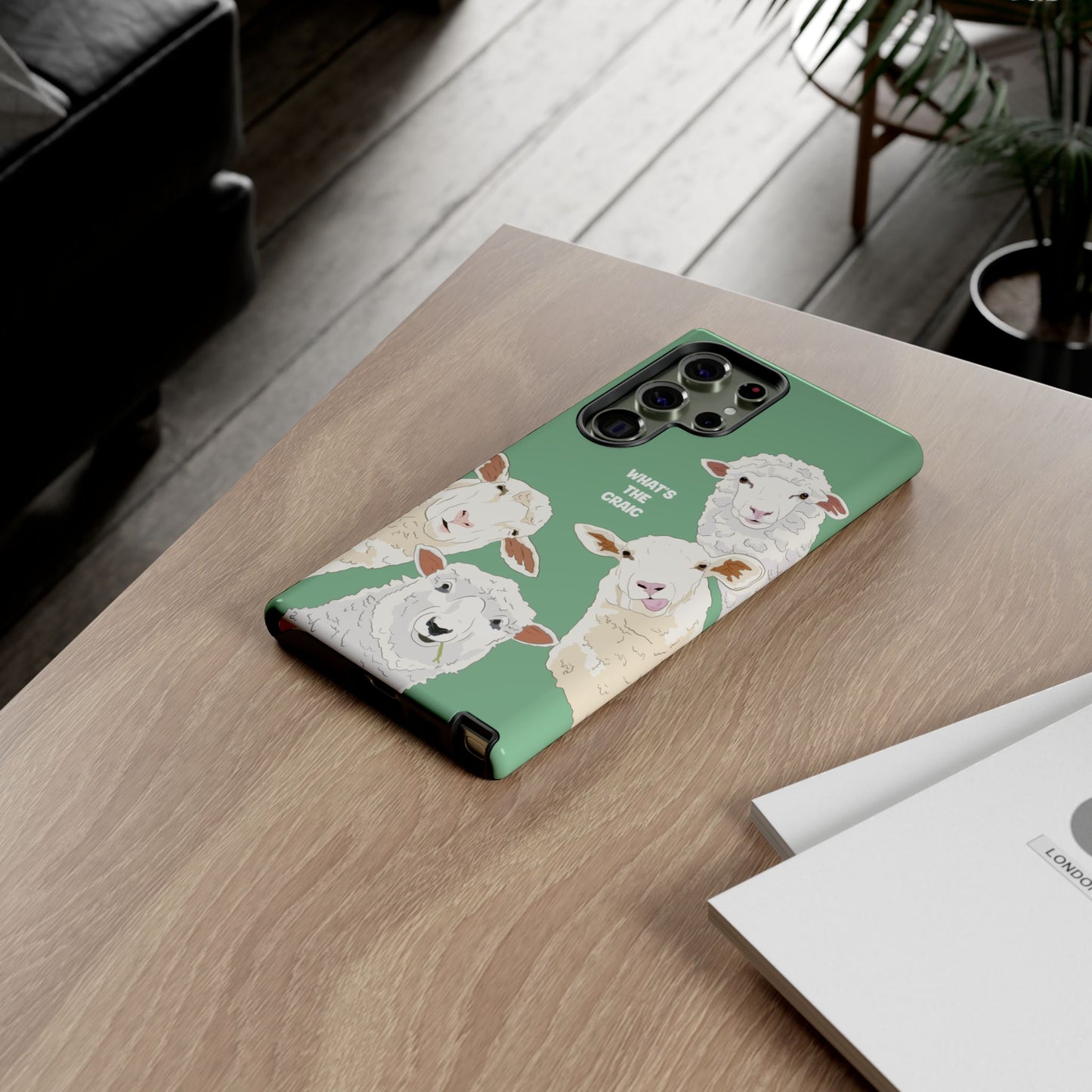What's the Craic, Funny Sheep Green Irish Phone Case