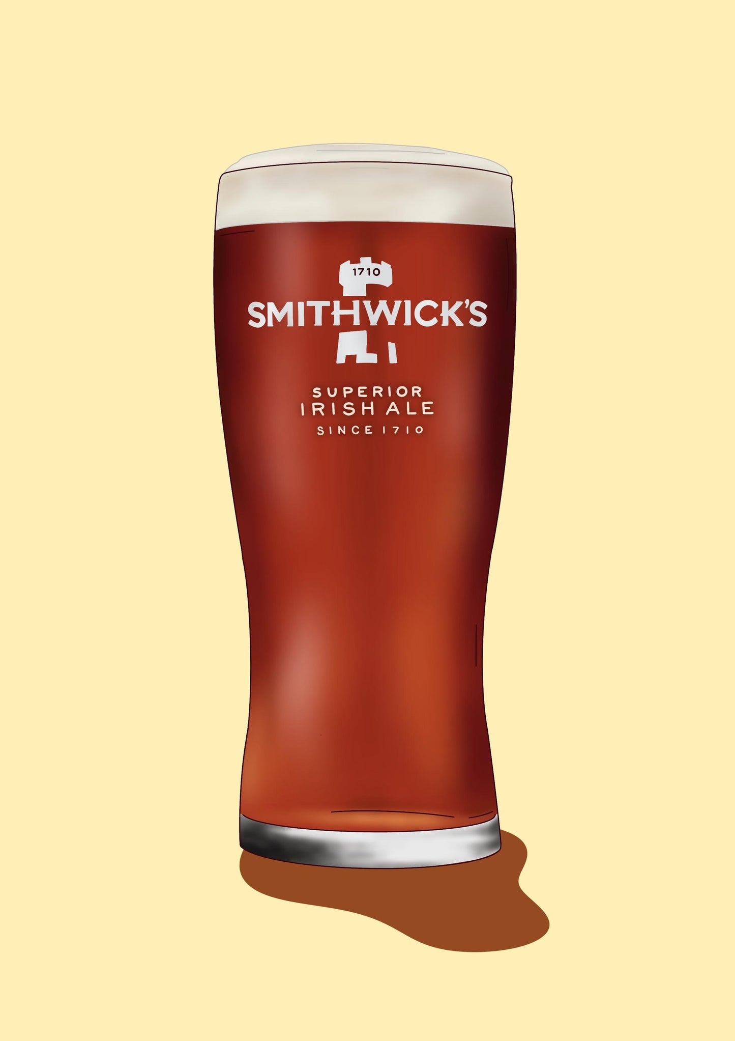 Smithwicks Red Ale Print: Irish Beer Wall Art