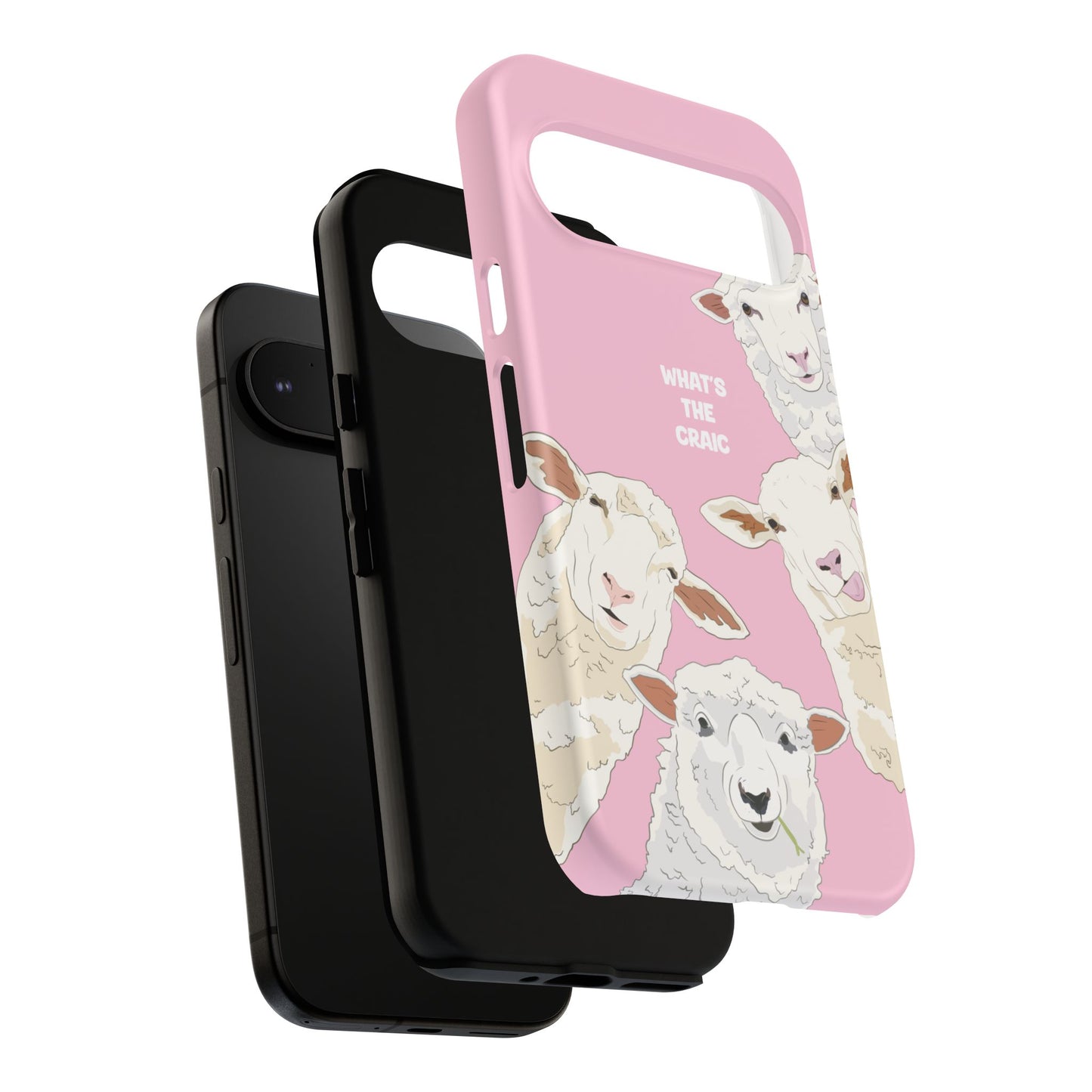 What's the Craic, Funny Sheep Pink Irish Phone Case