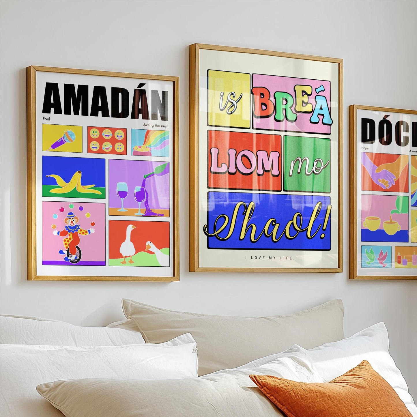 Amadán Irish Print: Colorful Ireland Wall Art