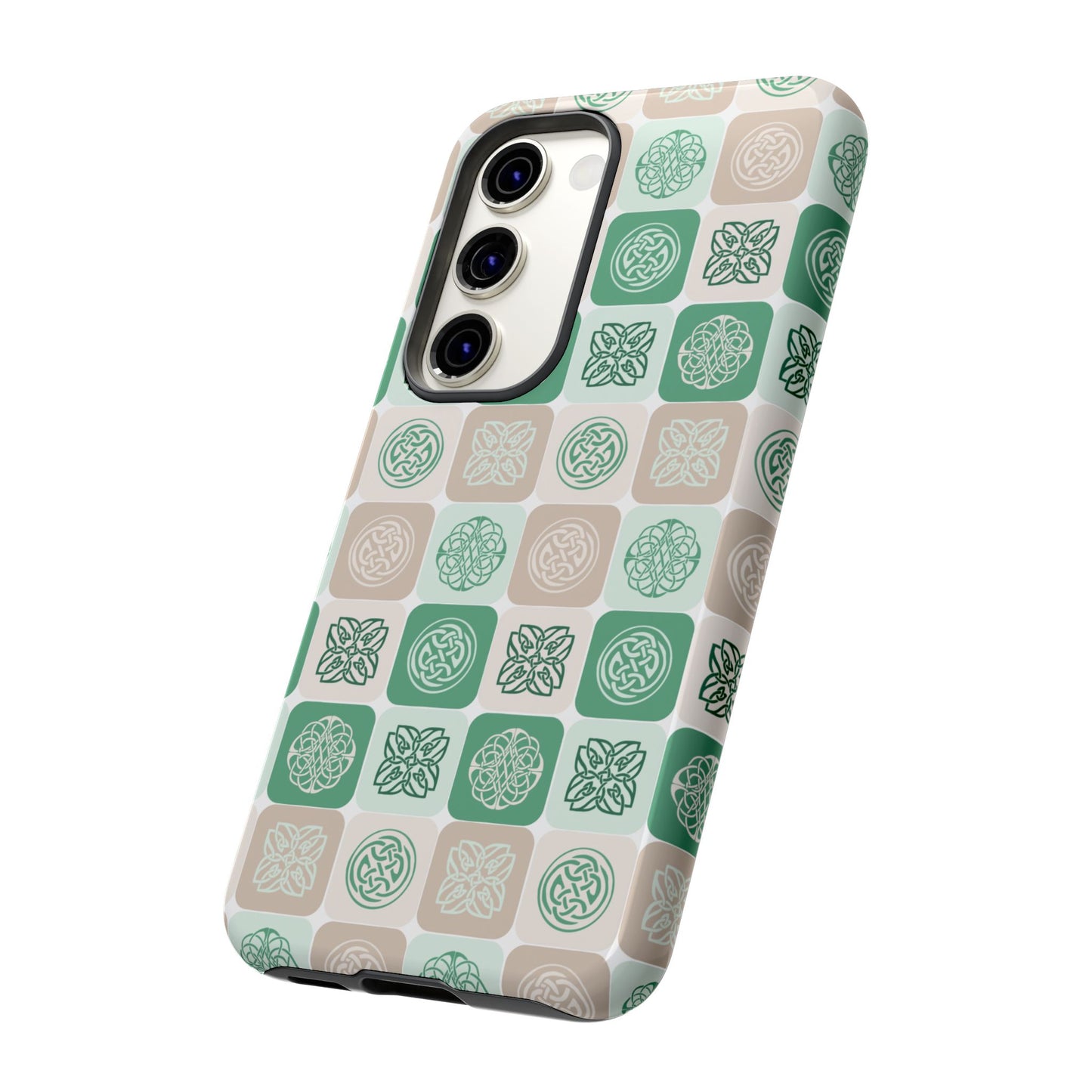 Green Celtic Irish Symbols Tough Phone Case