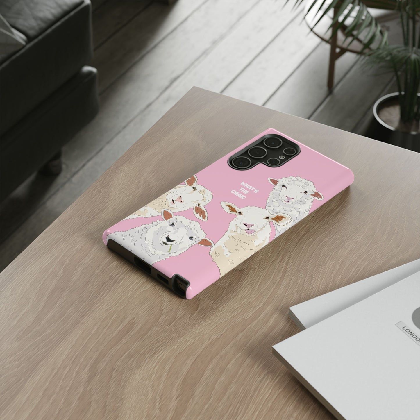 What's the Craic, Funny Sheep Pink Irish Phone Case