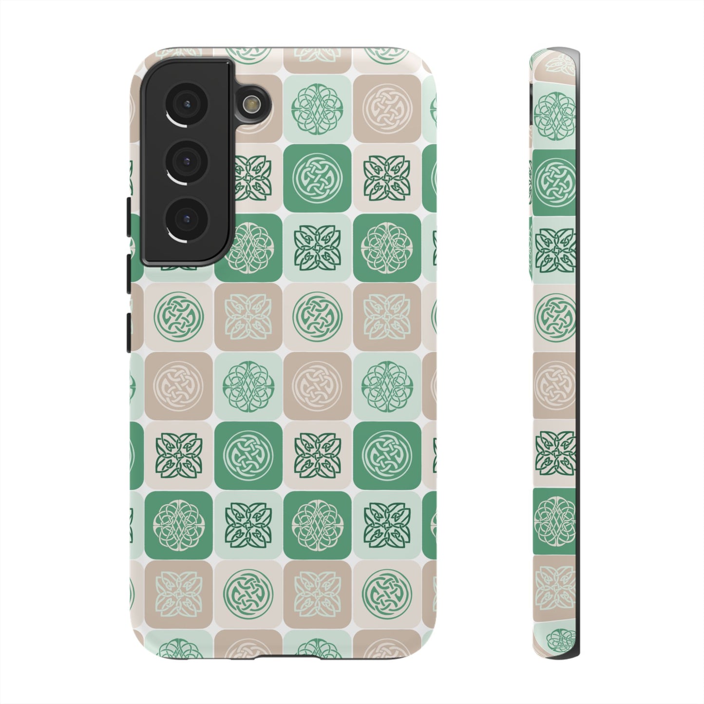 Green Celtic Irish Symbols Tough Phone Case