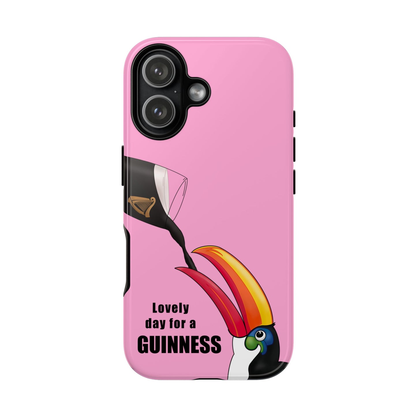 Pink Guinness Toucan Tough Irish Phone Case