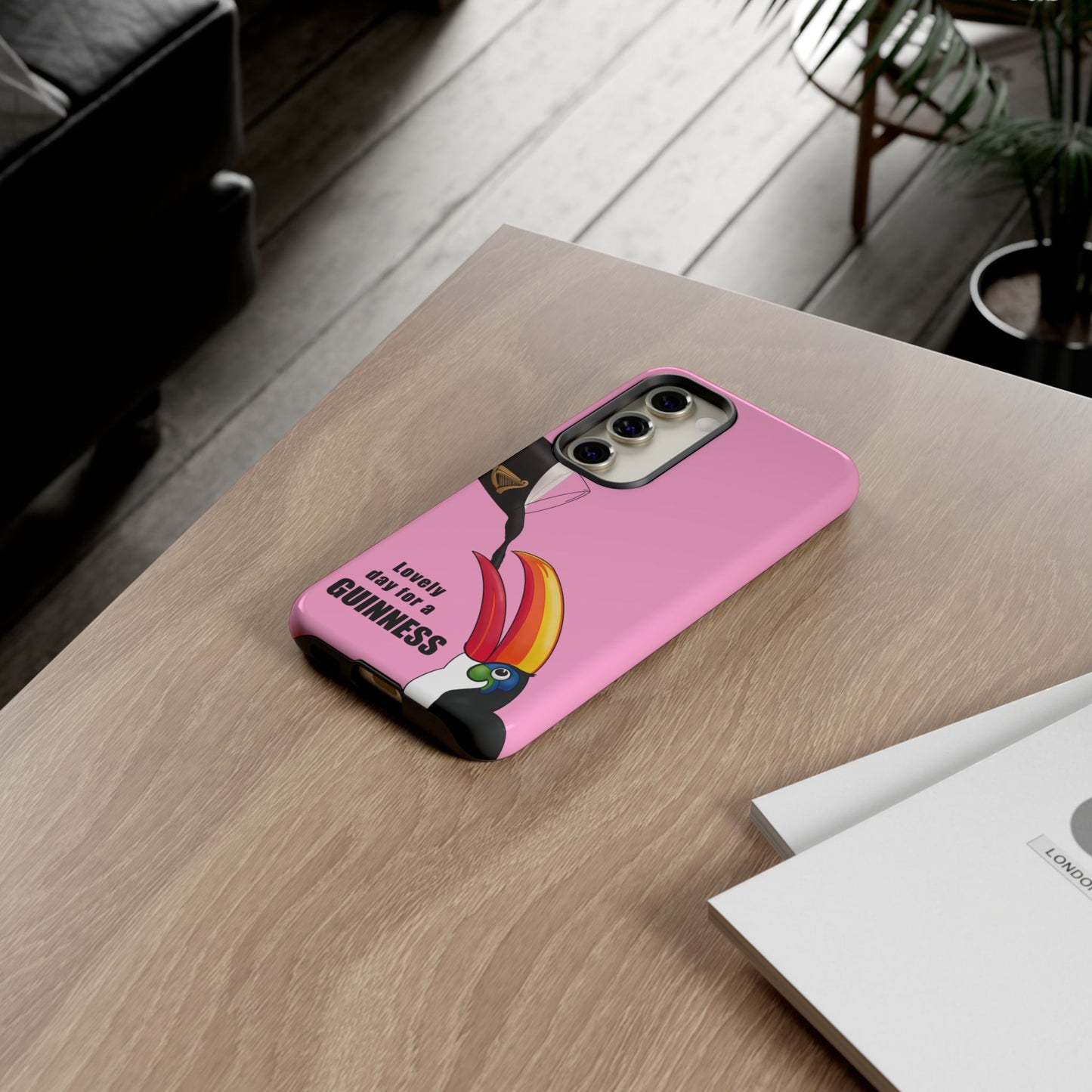 Pink Guinness Toucan Tough Irish Phone Case