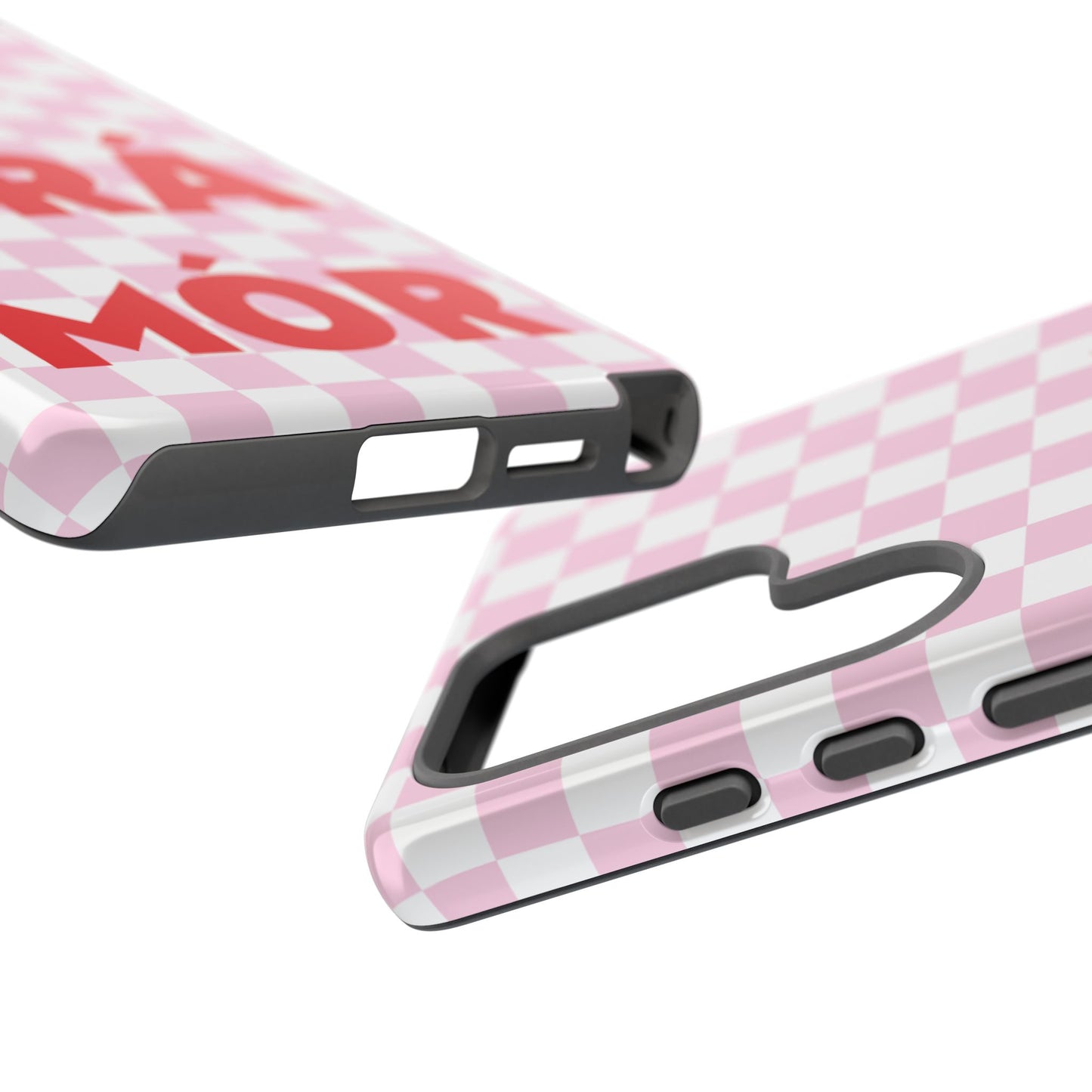 Pink Checked Grá Mór Tough Irish Phone Case