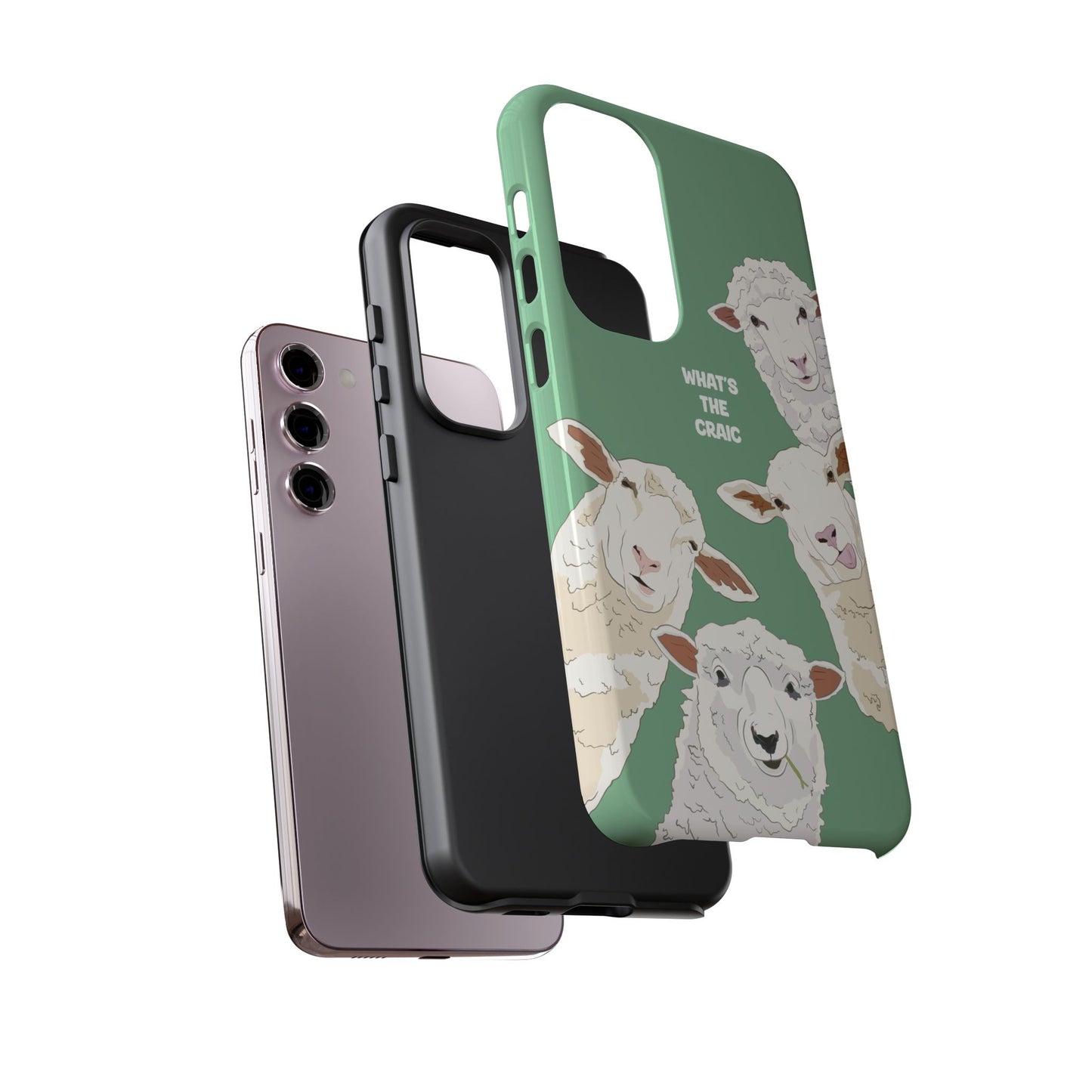 What's the Craic, Funny Sheep Green Irish Phone Case