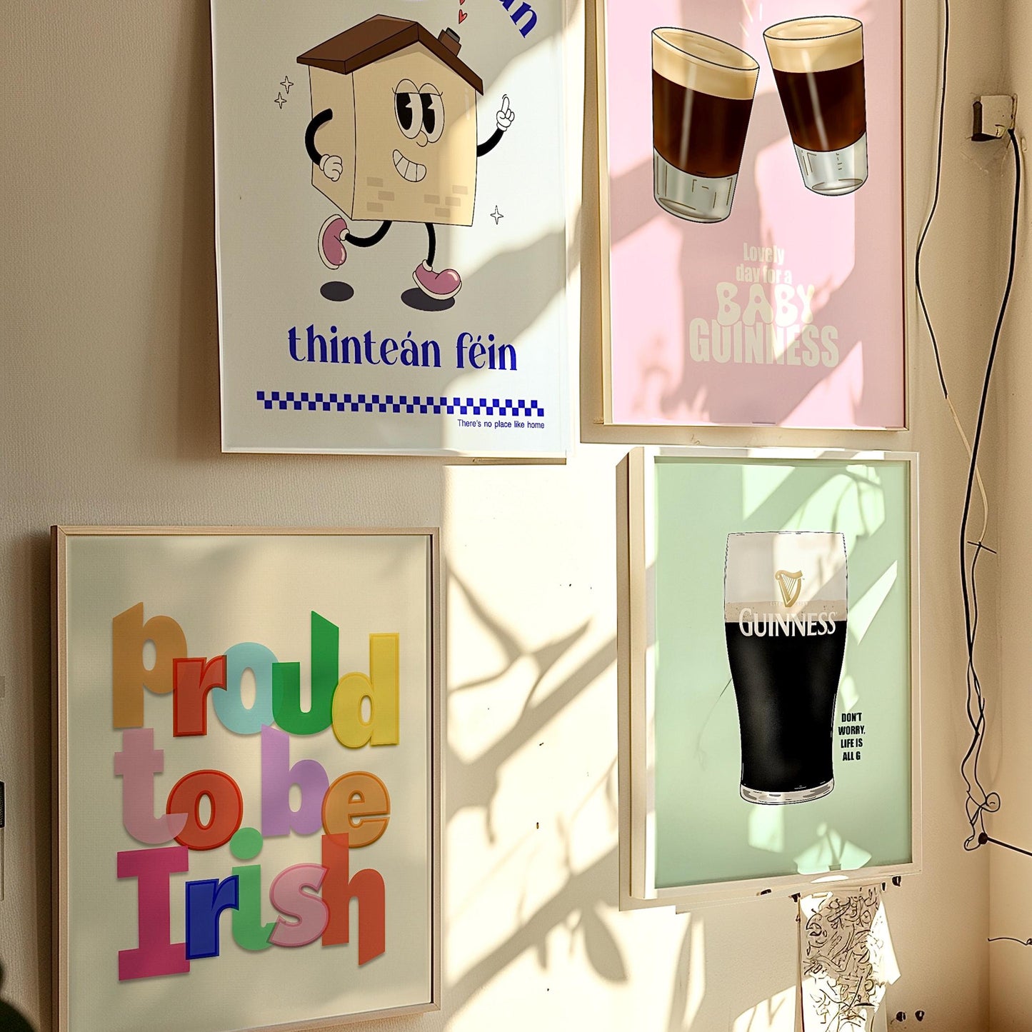 Guinness Pint Print | Split the G, life is all G | Irish Home Decor