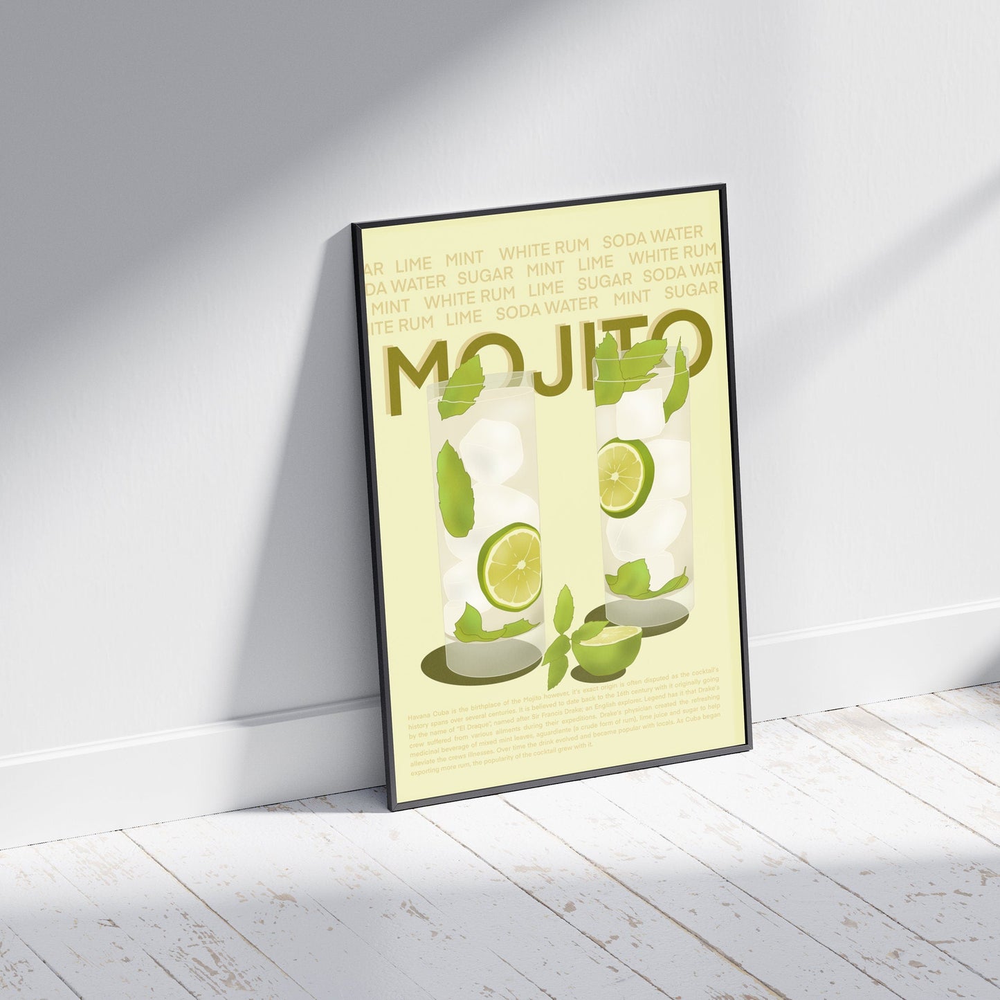 Mojito Print | Cocktail Poster