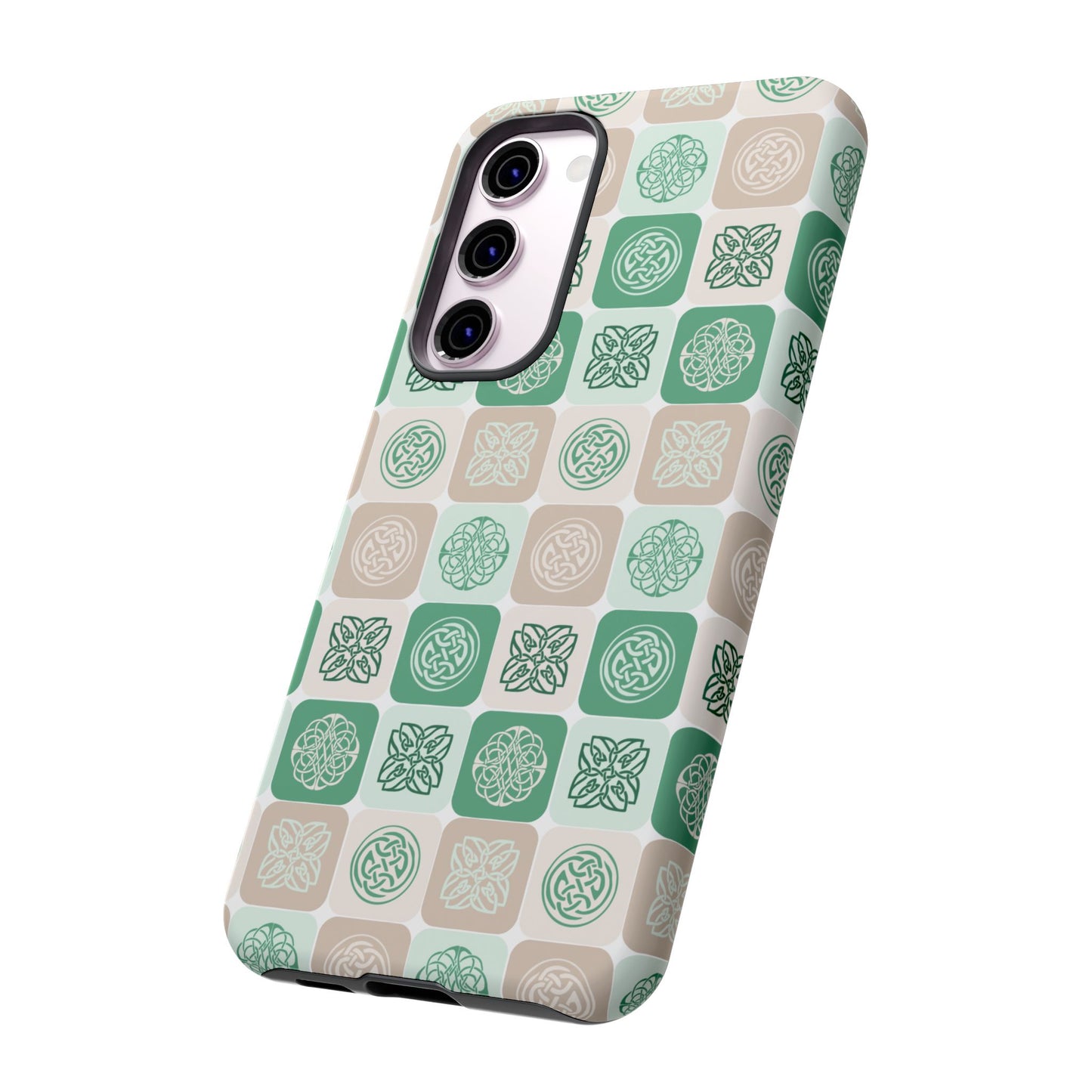 Green Celtic Irish Symbols Tough Phone Case