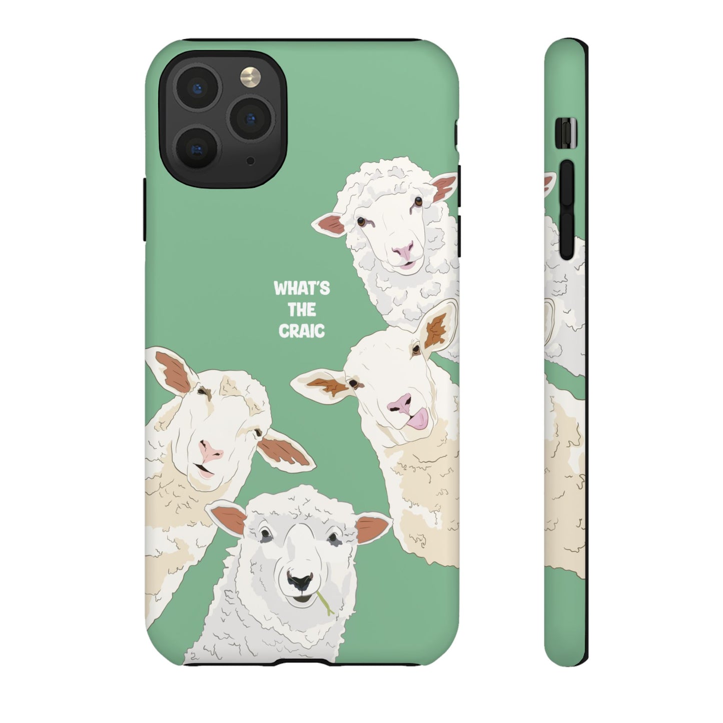 What's the Craic, Funny Sheep Green Irish Phone Case