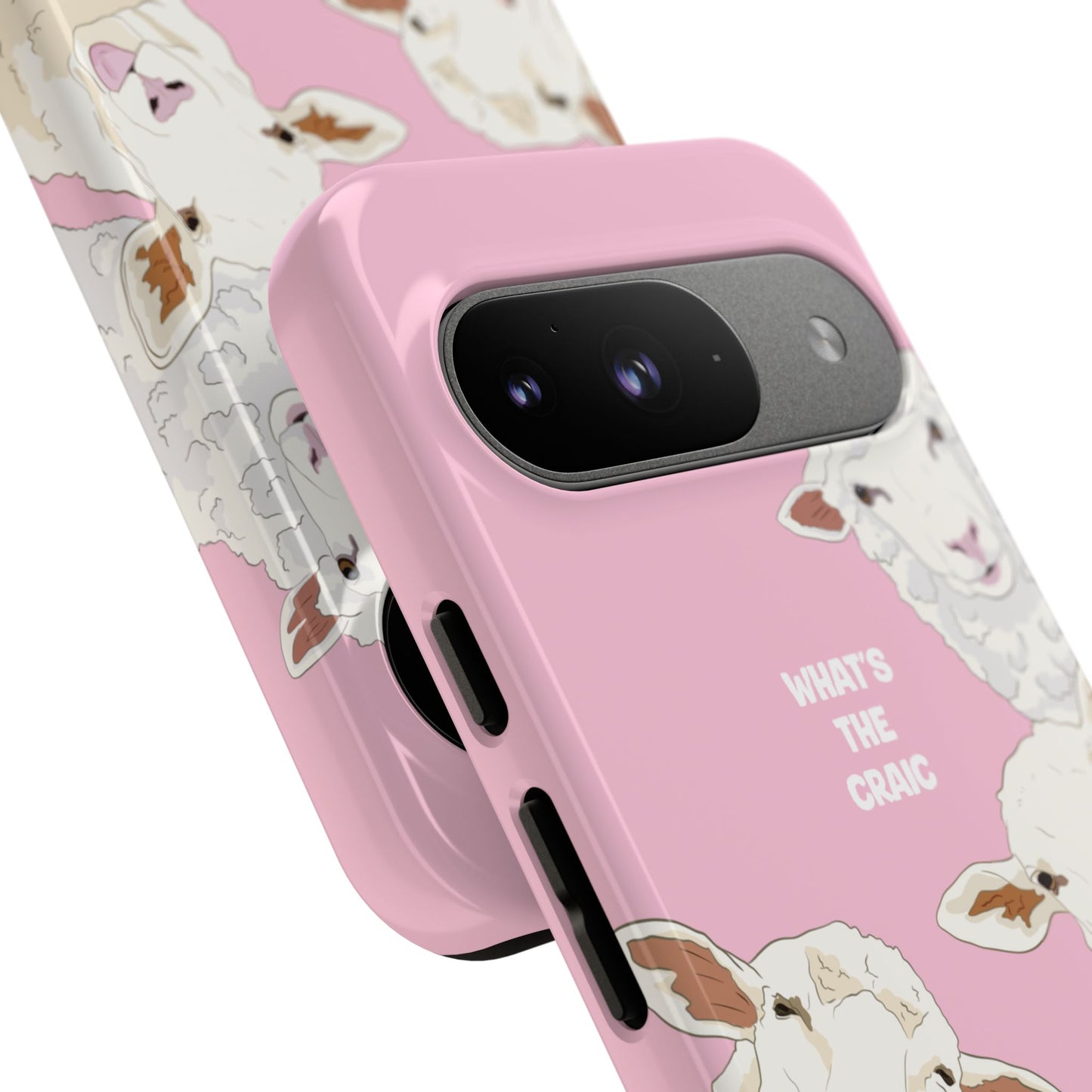What's the Craic, Funny Sheep Pink Irish Phone Case