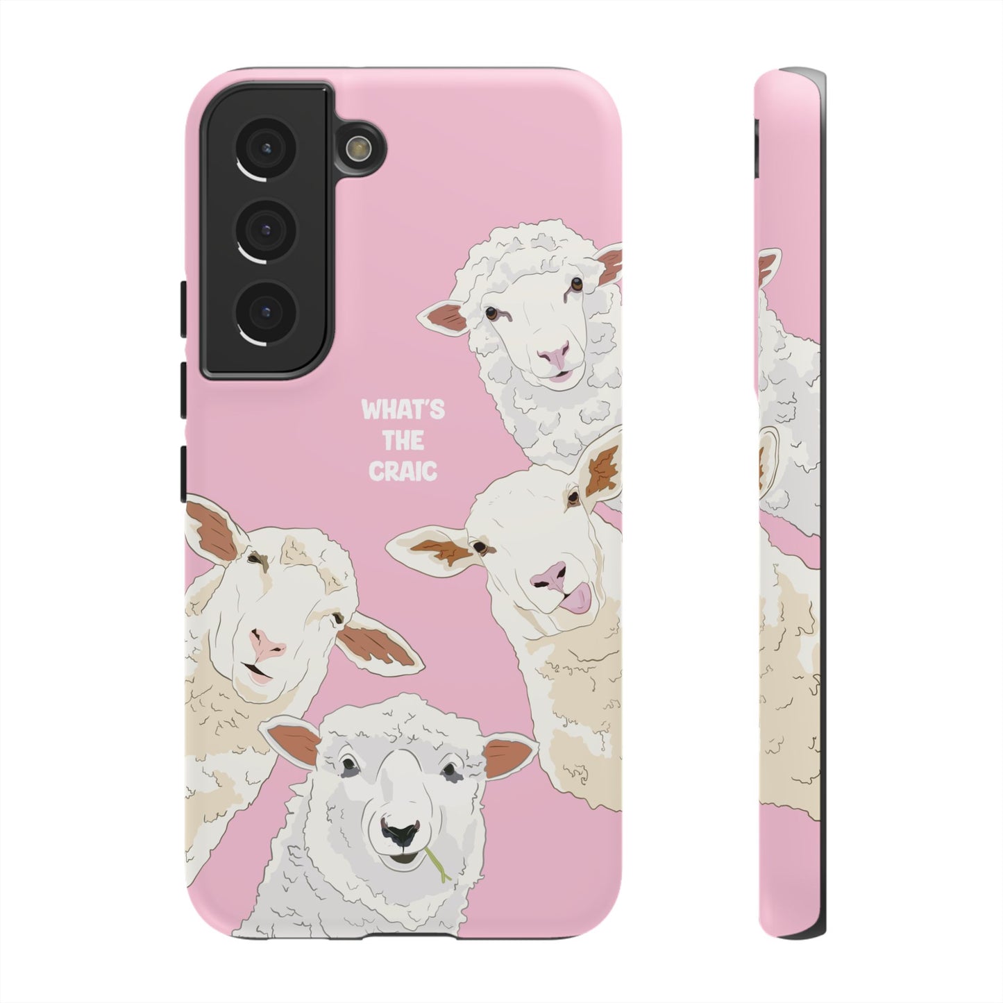 What's the Craic, Funny Sheep Pink Irish Phone Case