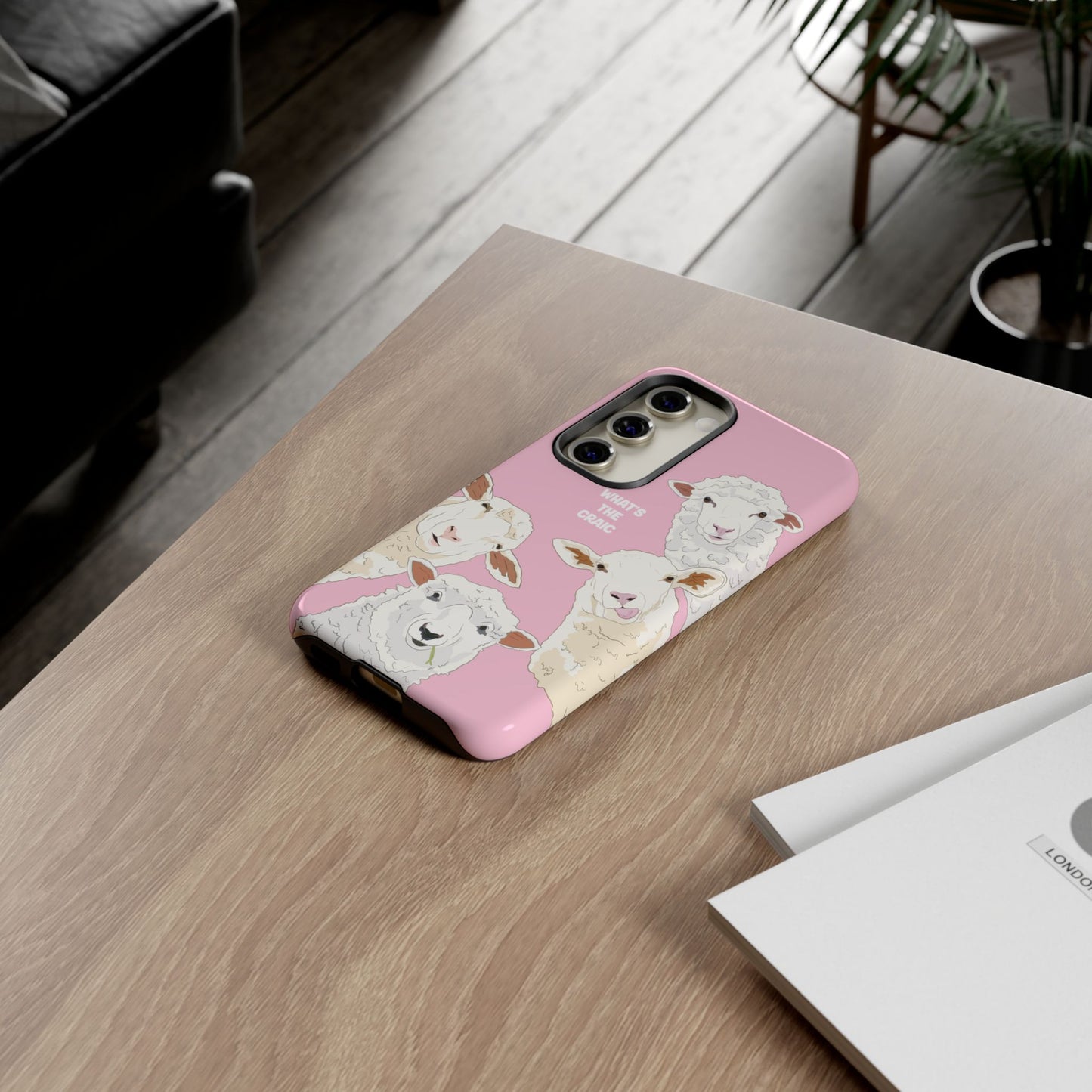 What's the Craic, Funny Sheep Pink Irish Phone Case