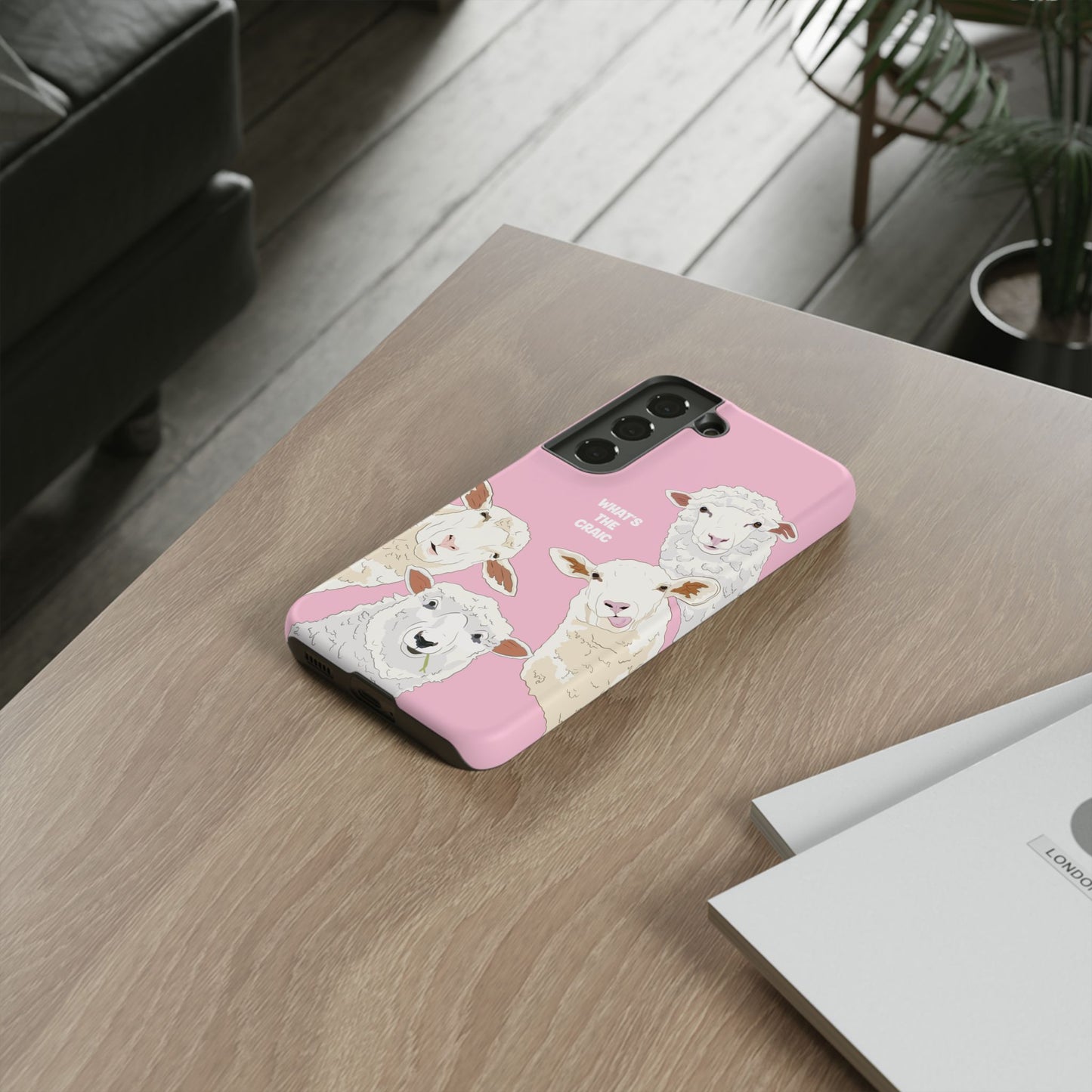 What's the Craic, Funny Sheep Pink Irish Phone Case