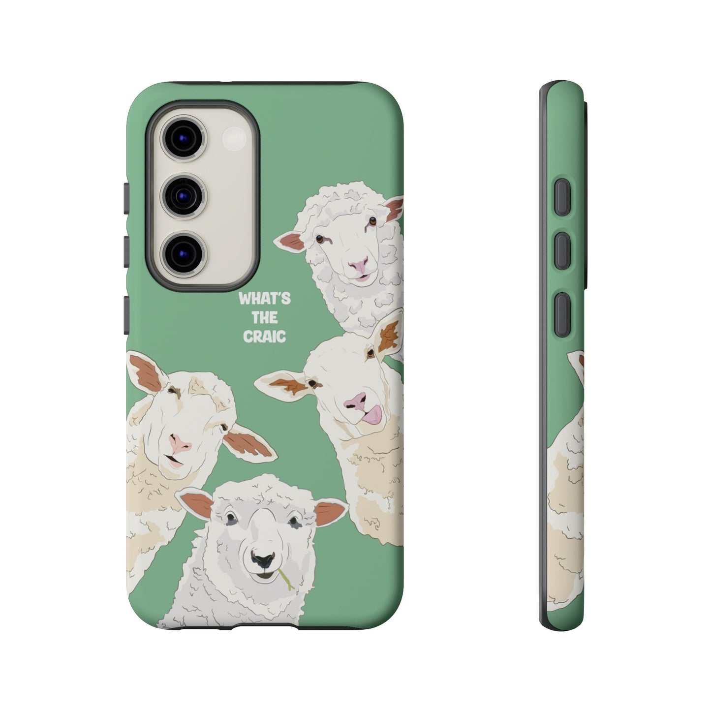 What's the Craic, Funny Sheep Green Irish Phone Case