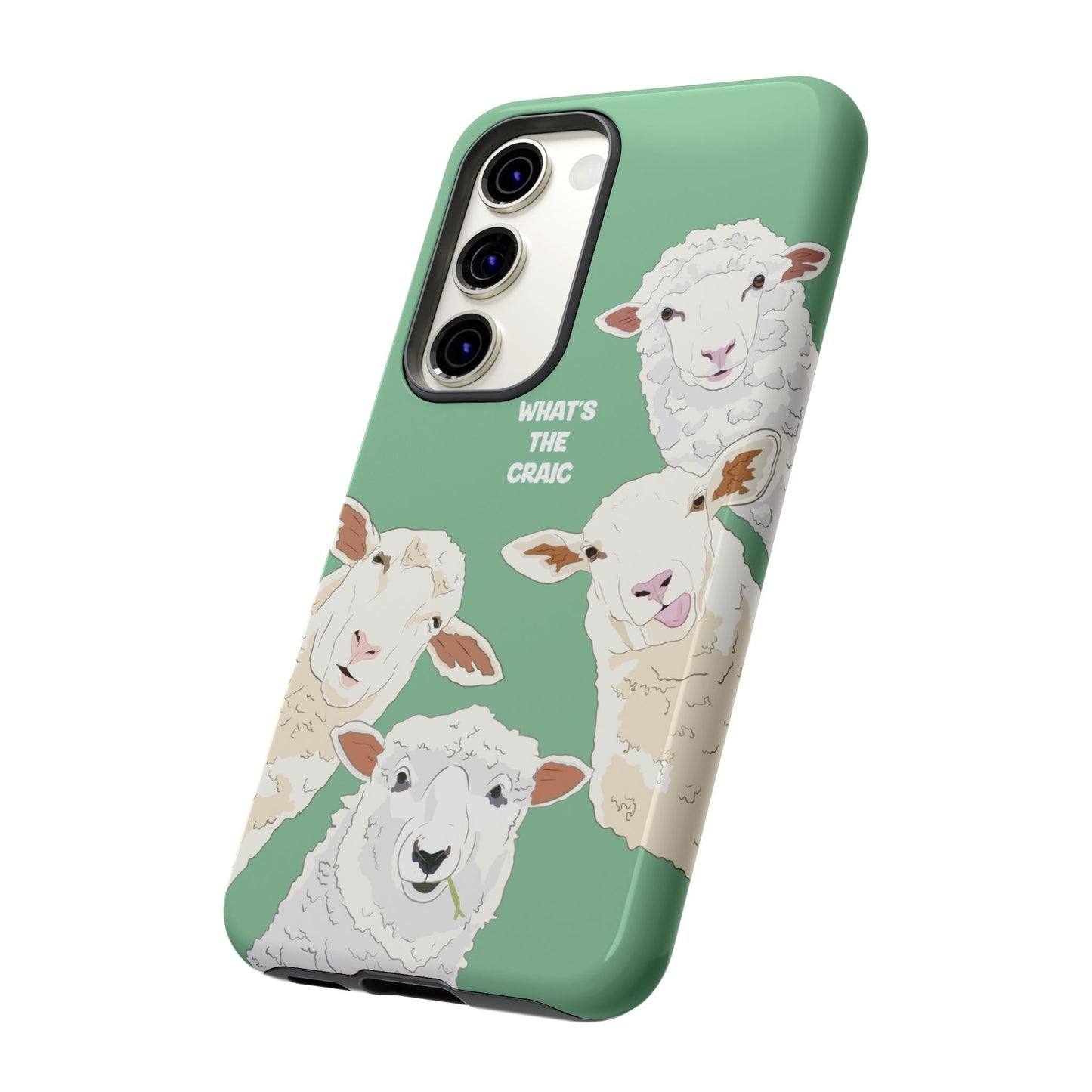 What's the Craic, Funny Sheep Green Irish Phone Case