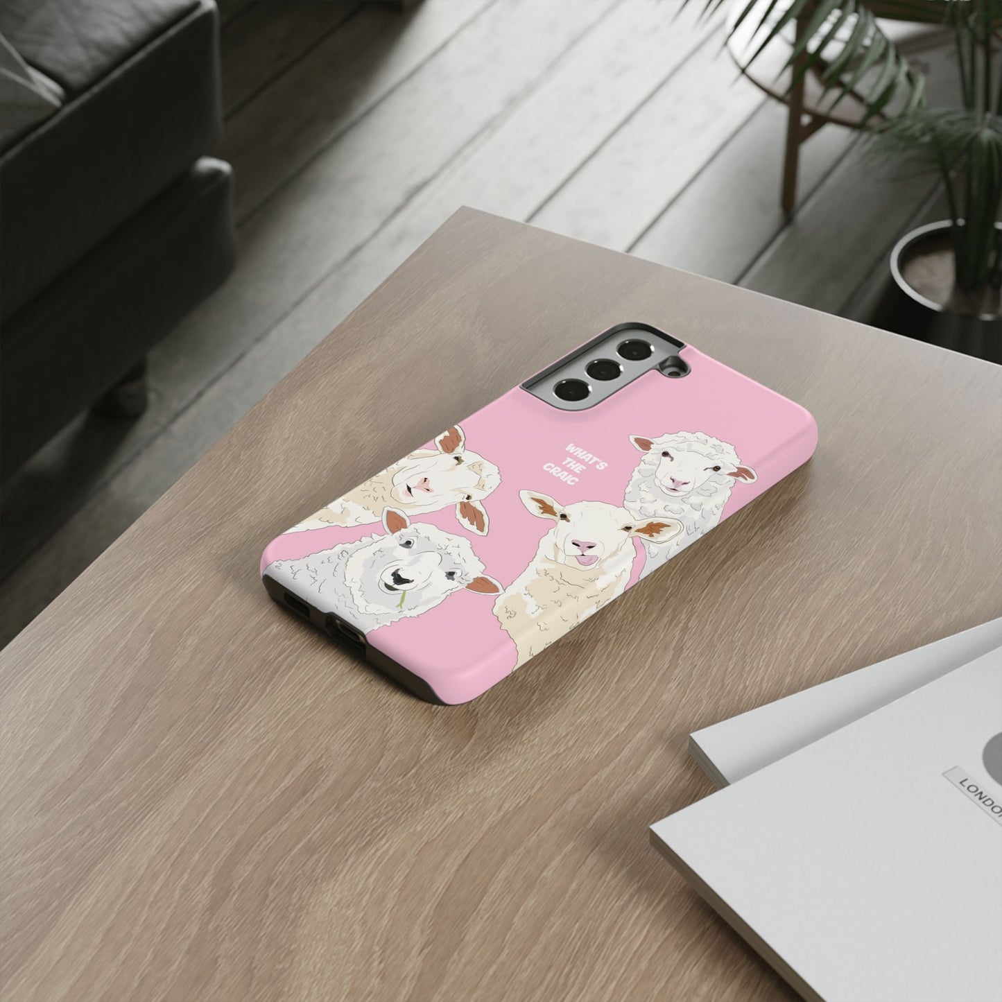 What's the Craic, Funny Sheep Pink Irish Phone Case