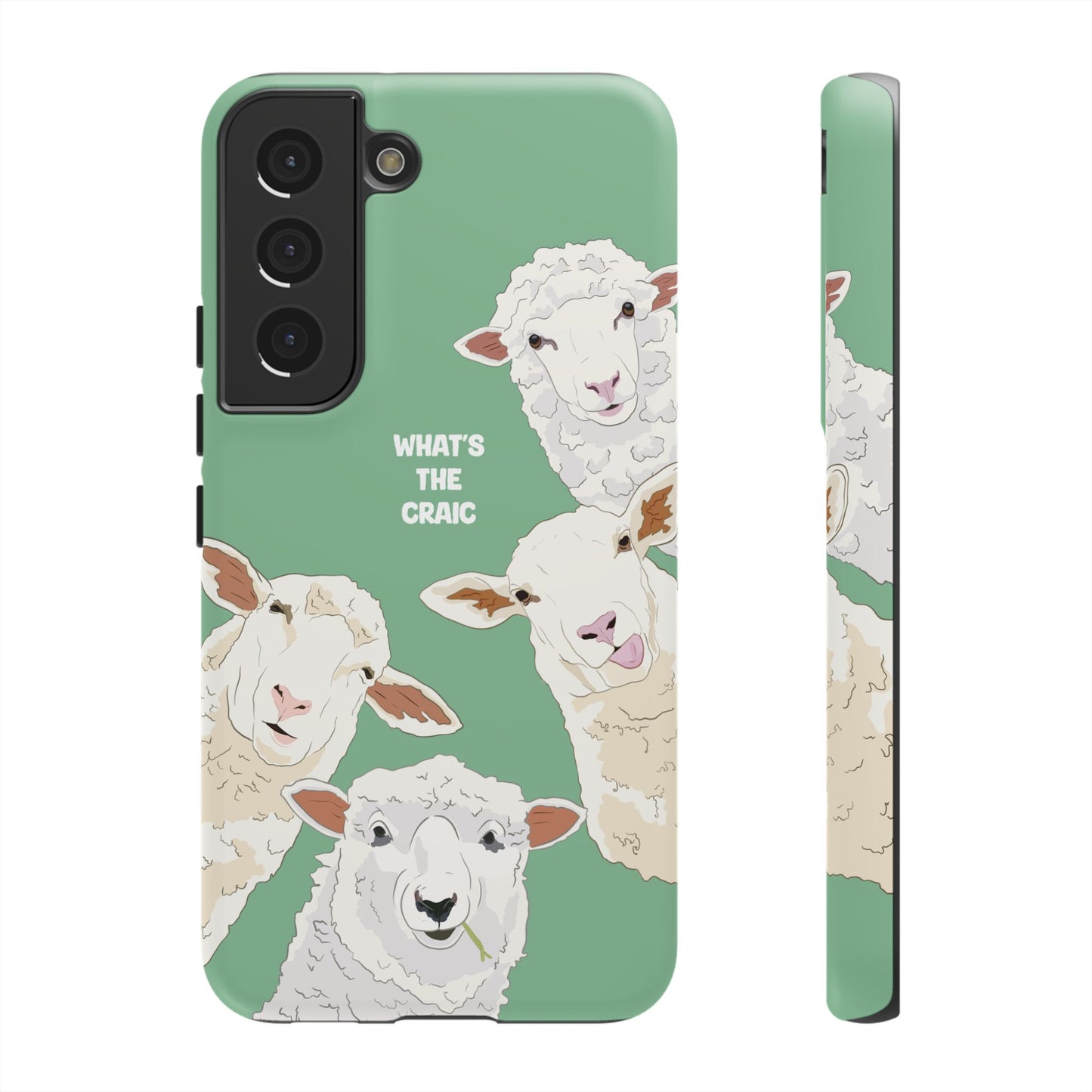 What's the Craic, Funny Sheep Green Irish Phone Case