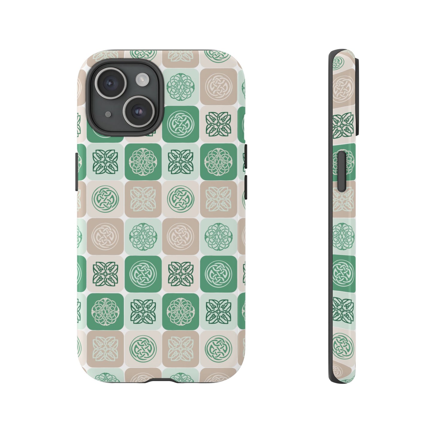 Green Celtic Irish Symbols Tough Phone Case