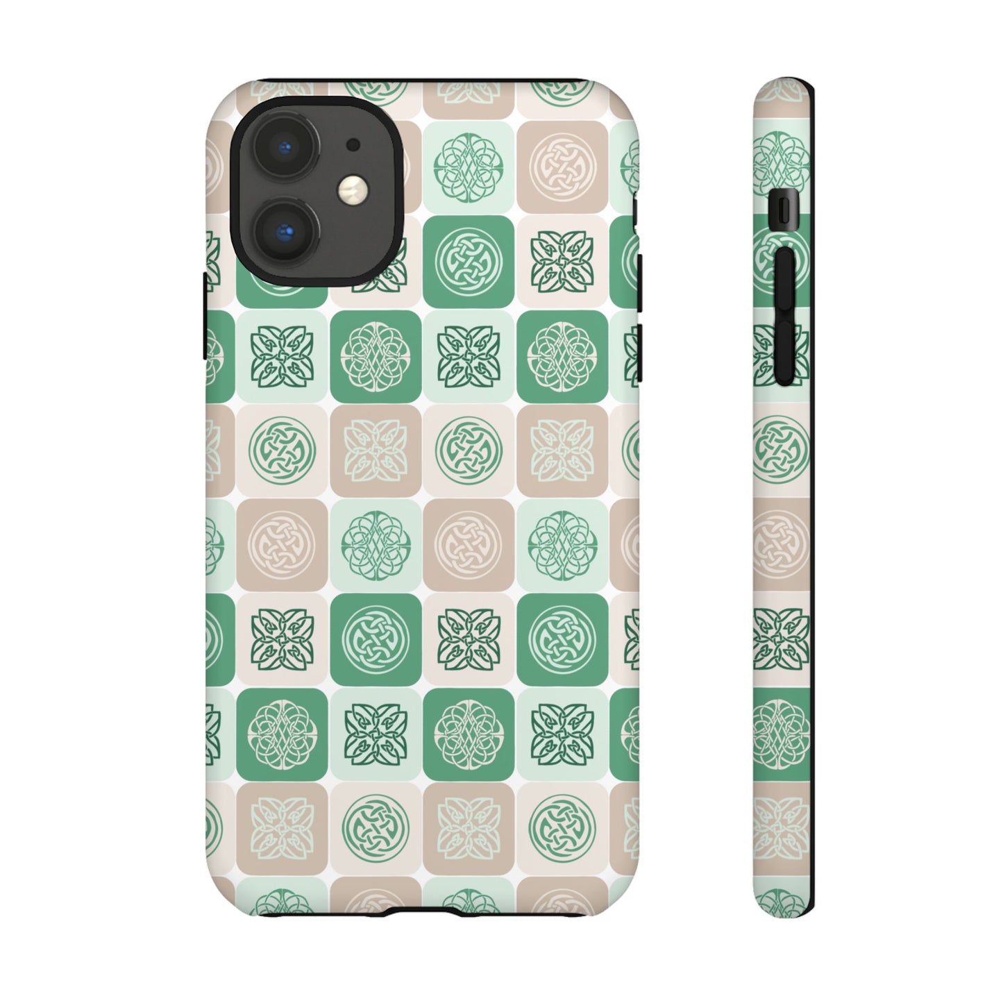 Green Celtic Irish Symbols Tough Phone Case