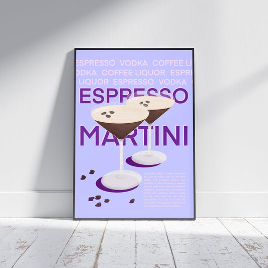 Espresso Martini Print | Cocktail Poster