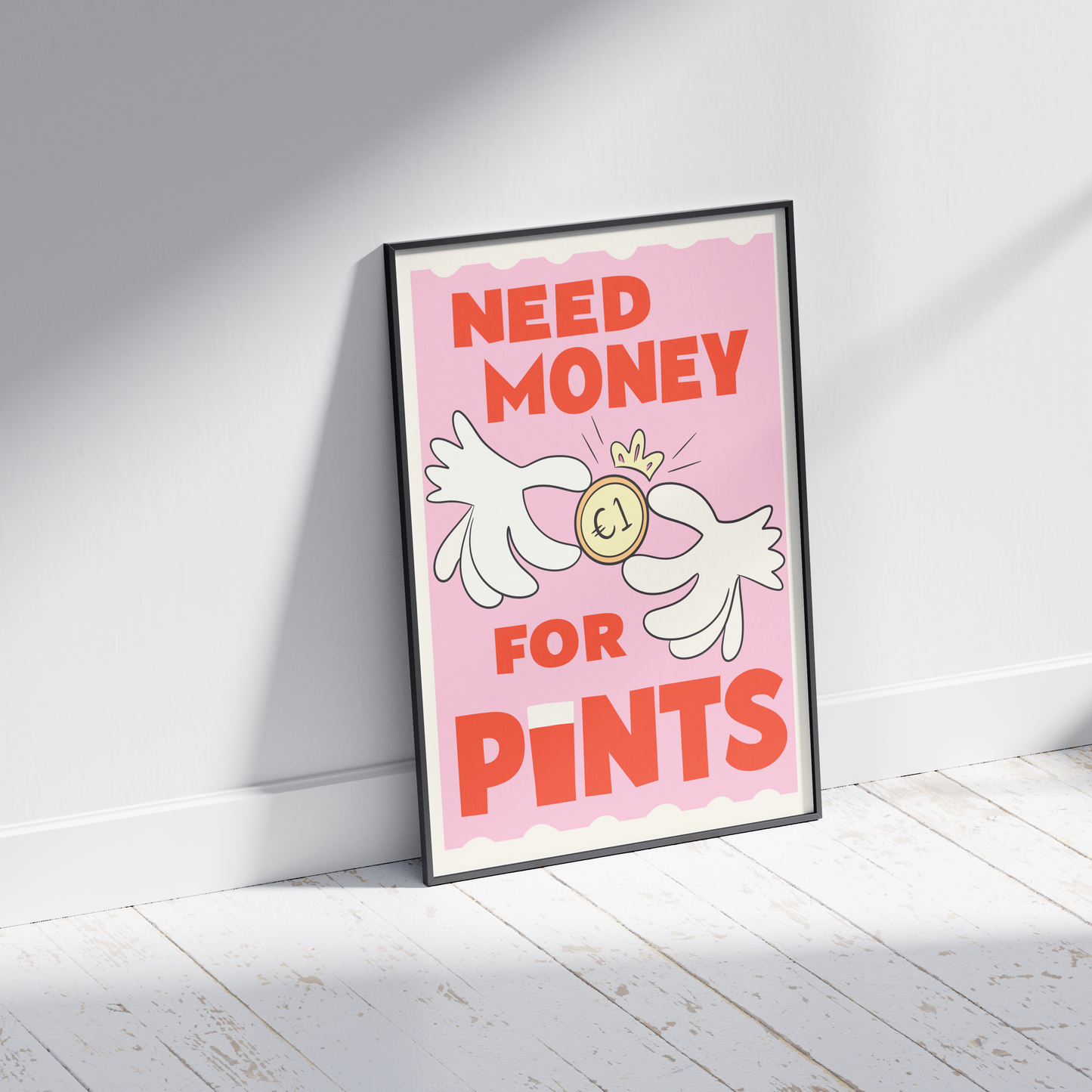 Need Money for Pints, Irish Art - Claddagh Print