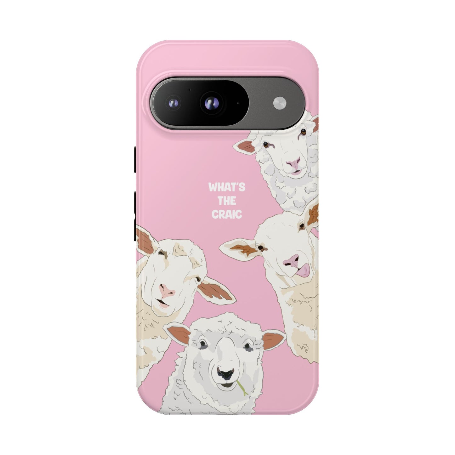 What's the Craic, Funny Sheep Pink Irish Phone Case