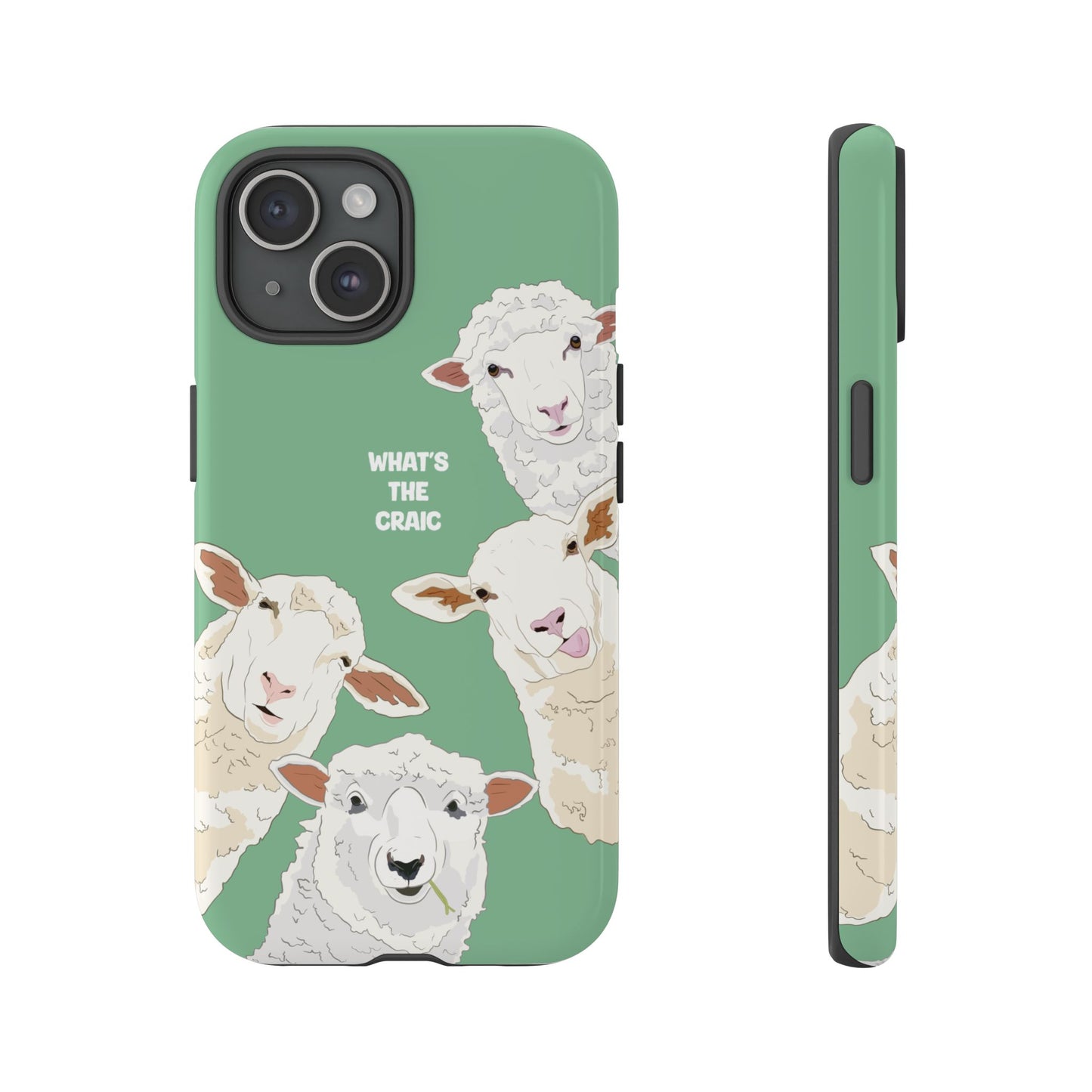What's the Craic, Funny Sheep Green Irish Phone Case
