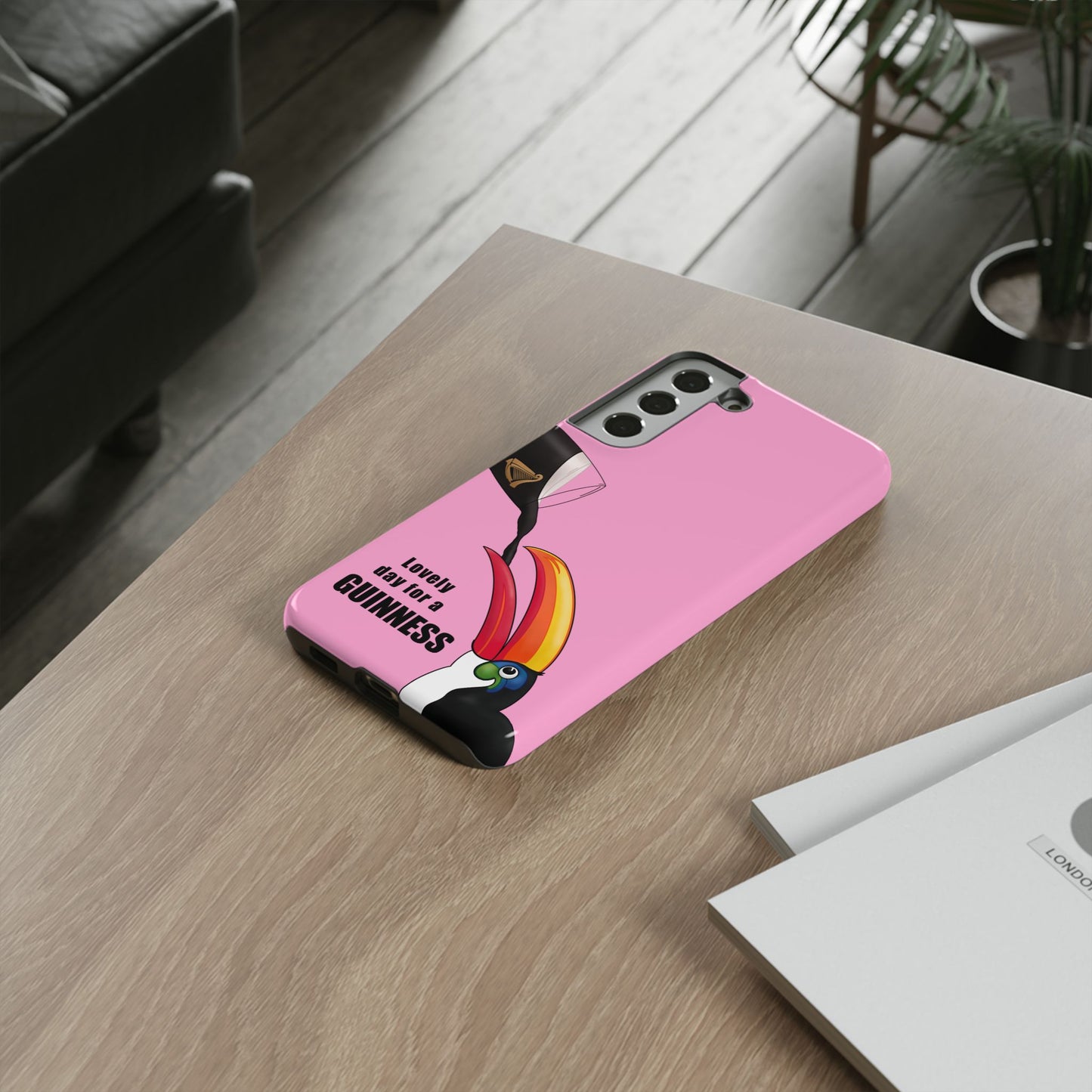 Pink Guinness Toucan Tough Irish Phone Case