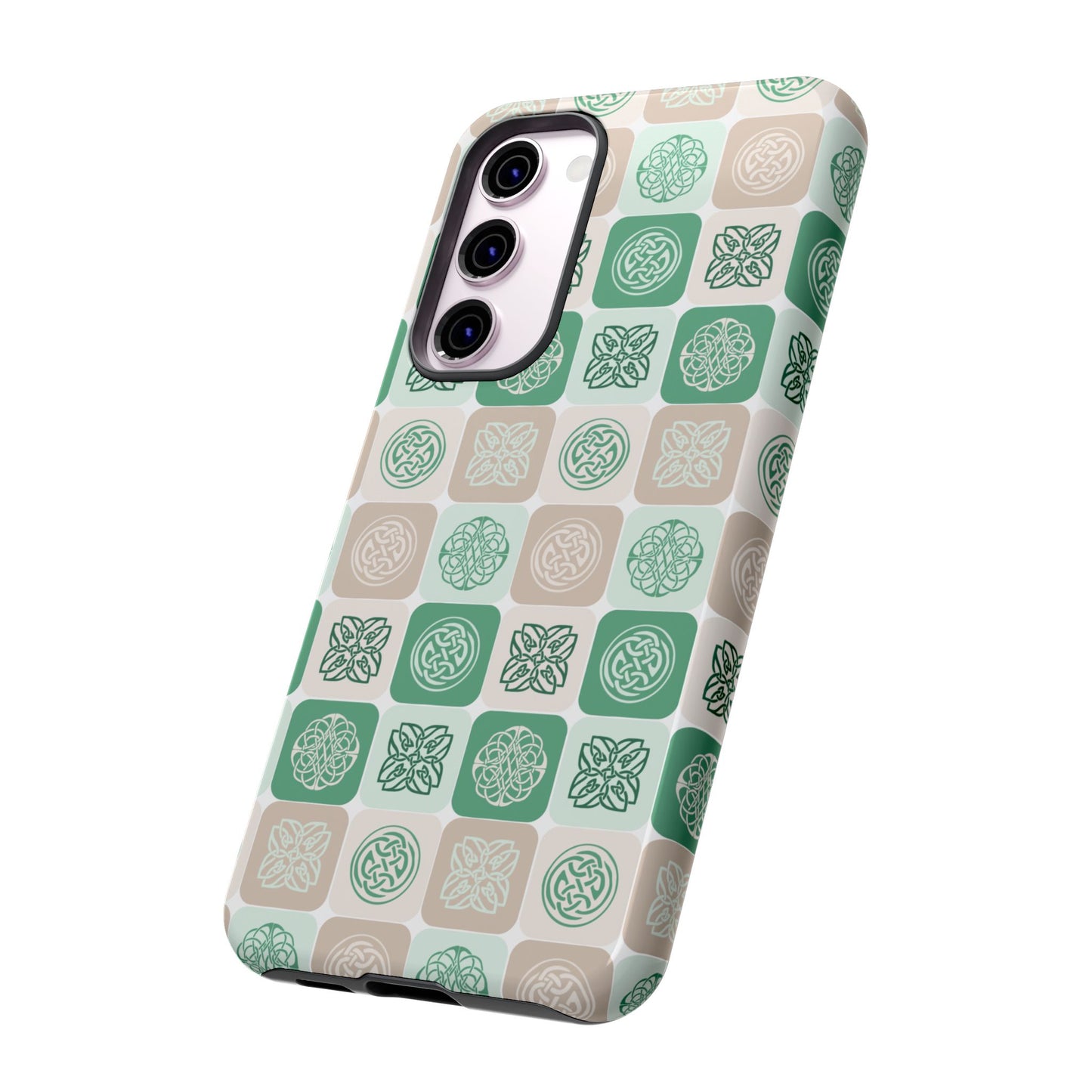 Green Celtic Irish Symbols Tough Phone Case