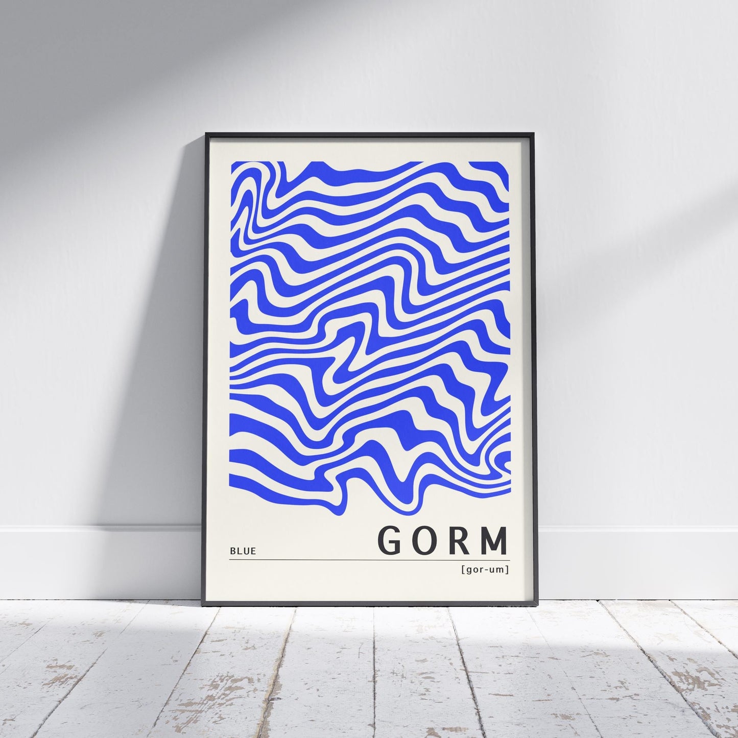 Blue Irish Print - Gorm. Irish colour art