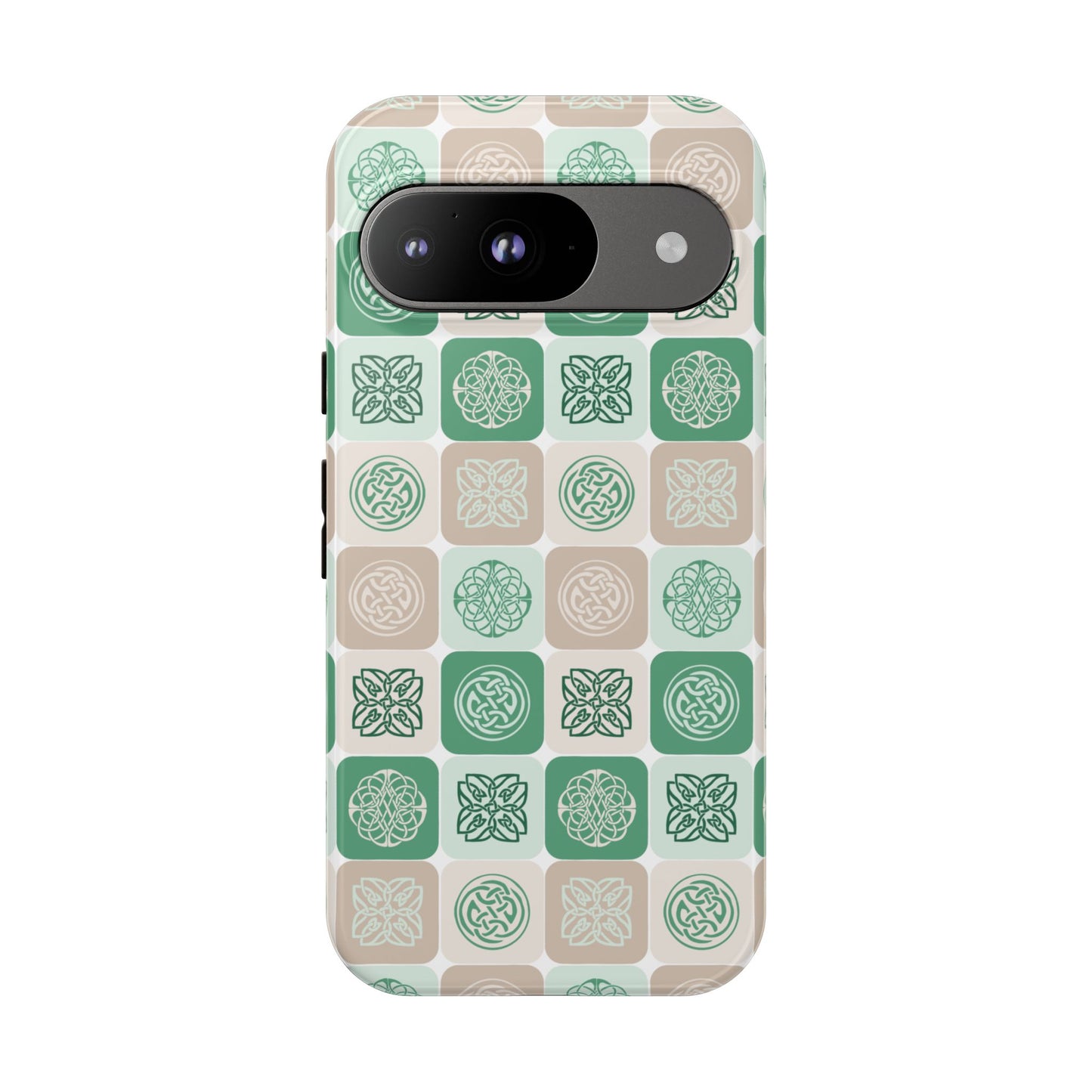 Green Celtic Irish Symbols Tough Phone Case
