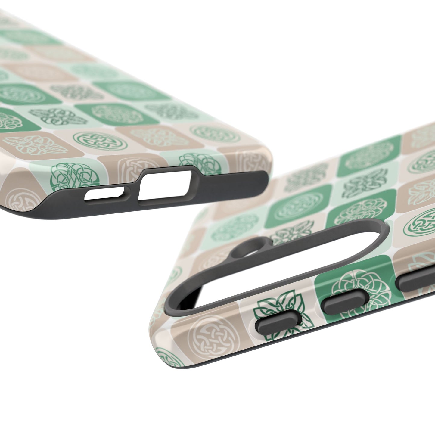 Green Celtic Irish Symbols Tough Phone Case