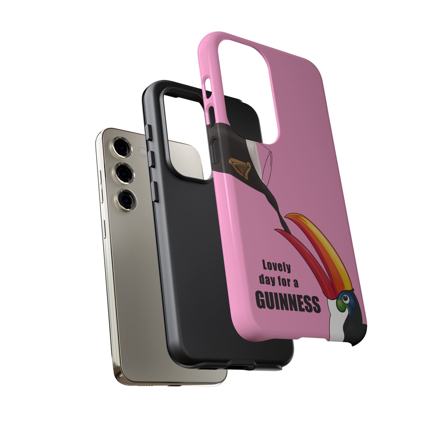 Pink Guinness Toucan Tough Irish Phone Case