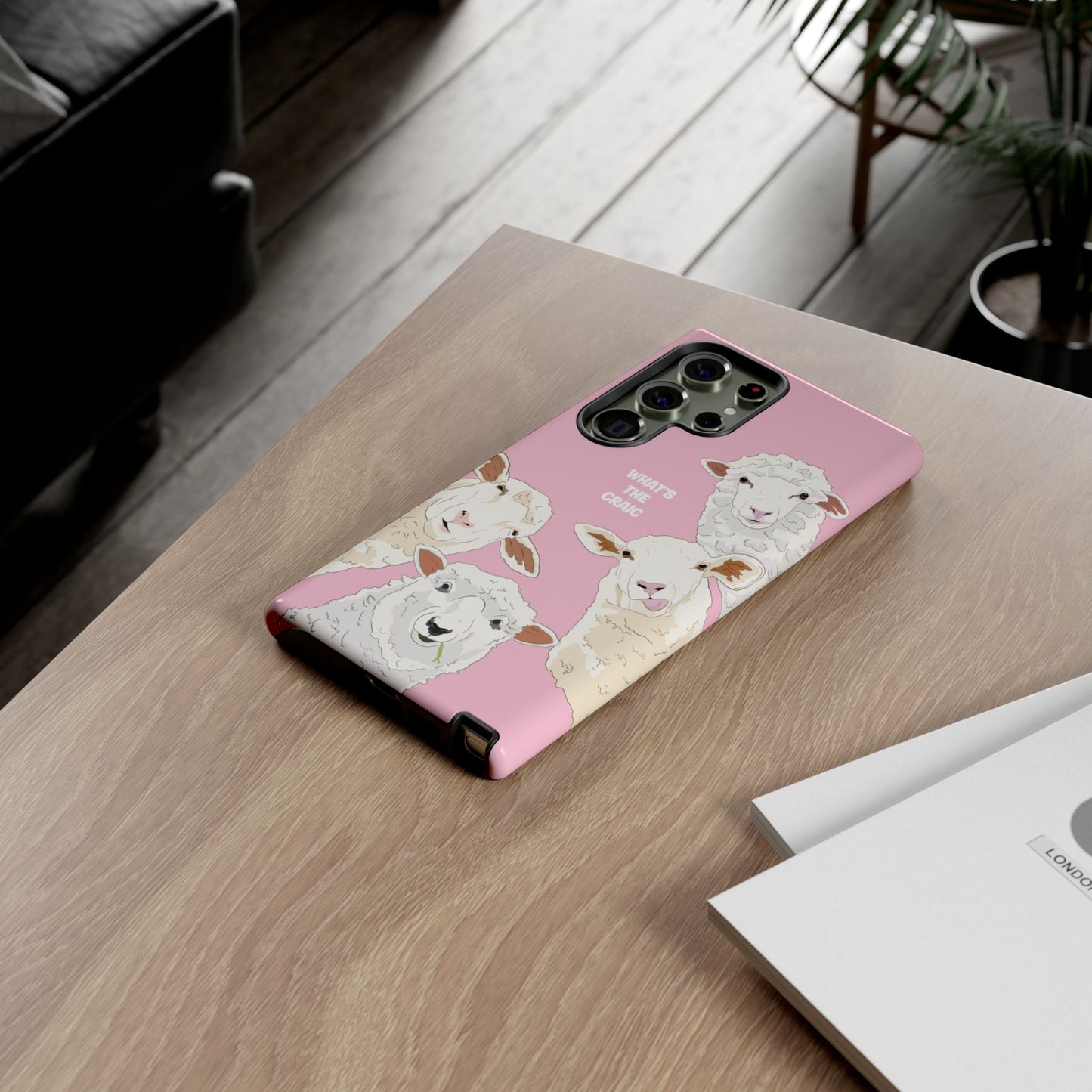 What's the Craic, Funny Sheep Pink Irish Phone Case