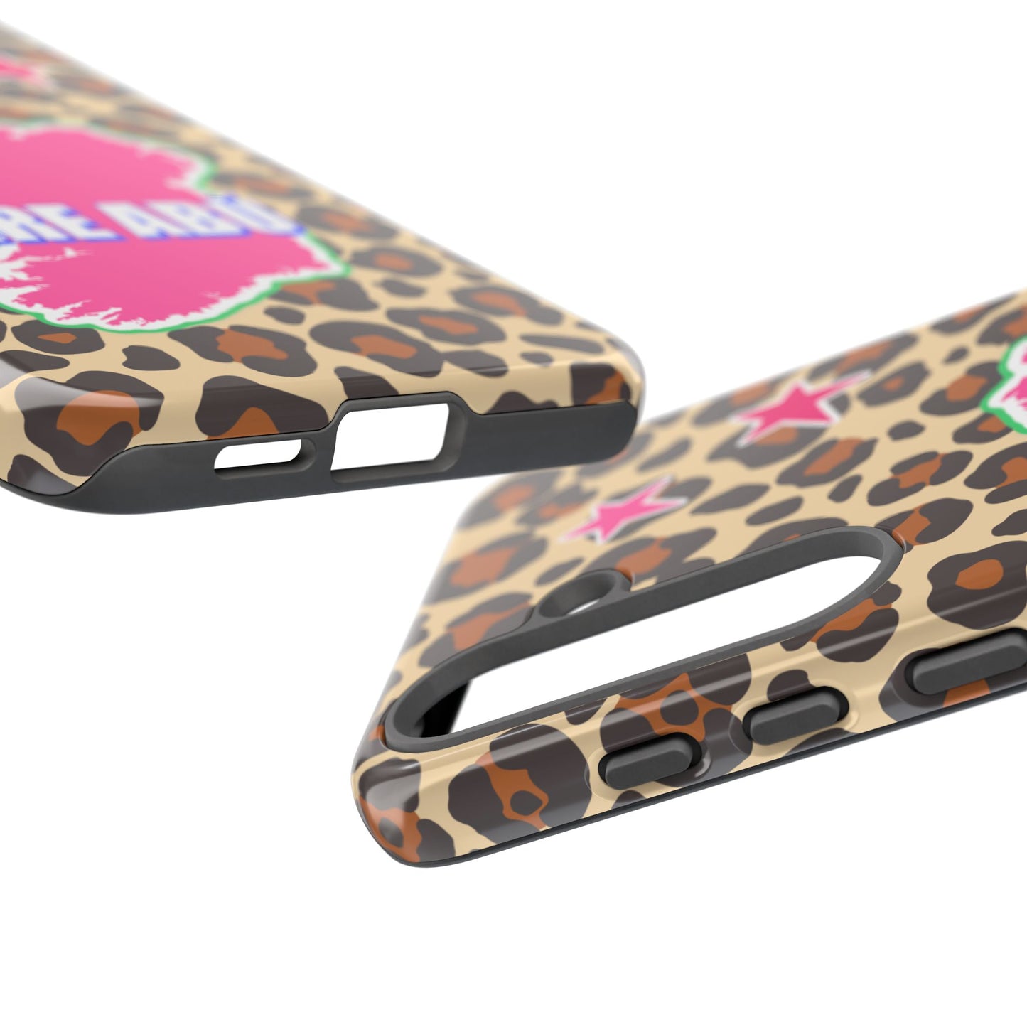 Colourful Leopard Print Design with Ireland Map Tough Irish Phone Case