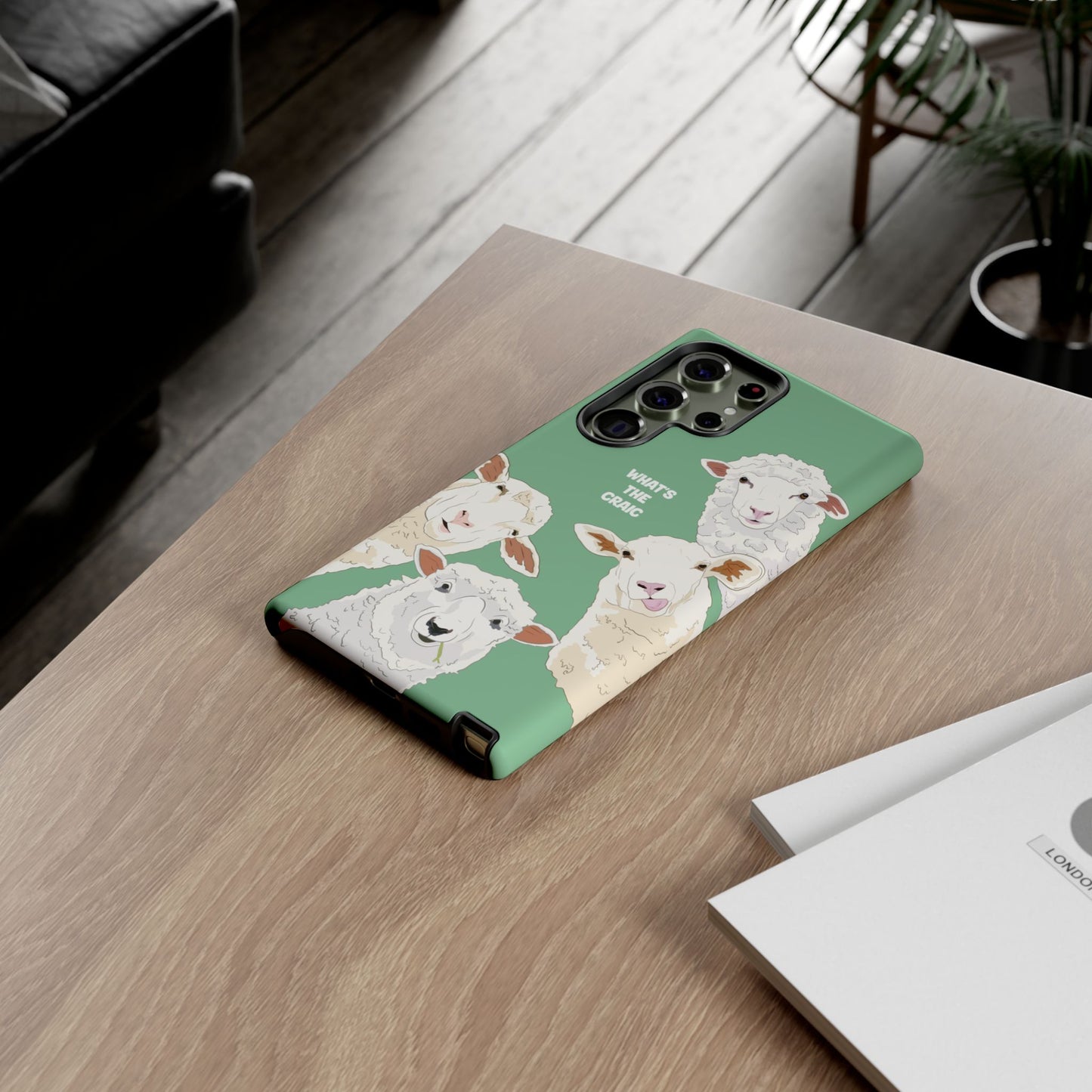 What's the Craic, Funny Sheep Green Irish Phone Case