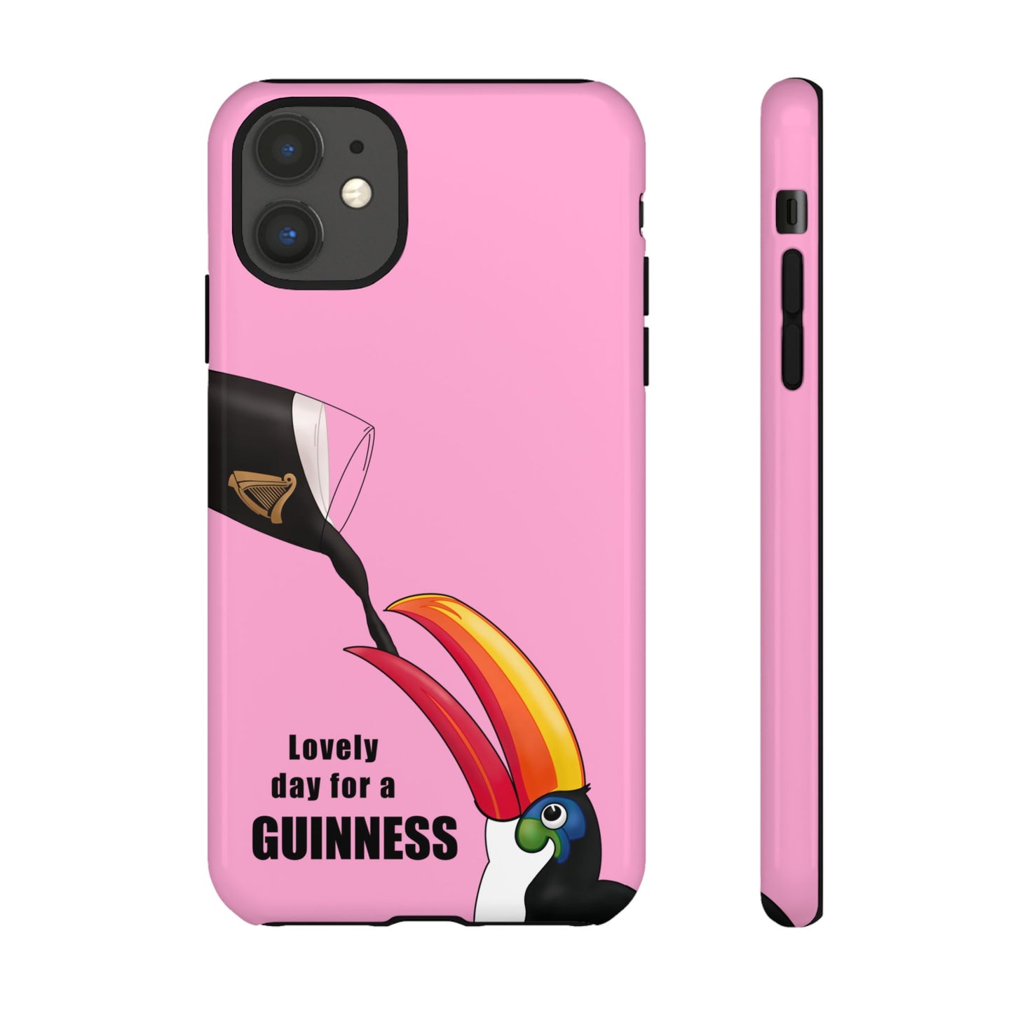 Pink Guinness Toucan Tough Irish Phone Case