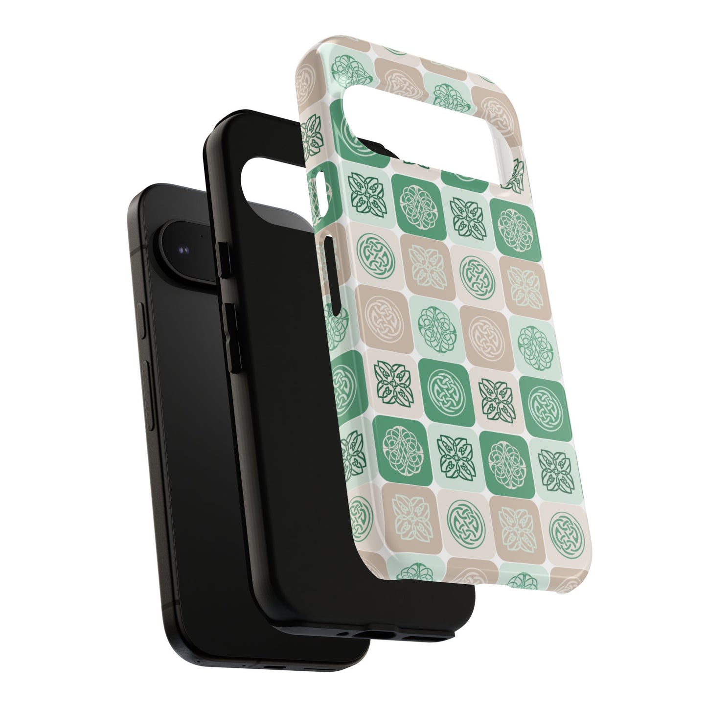 Green Celtic Irish Symbols Tough Phone Case