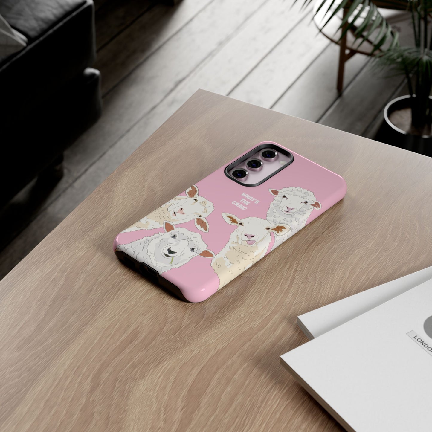 What's the Craic, Funny Sheep Pink Irish Phone Case