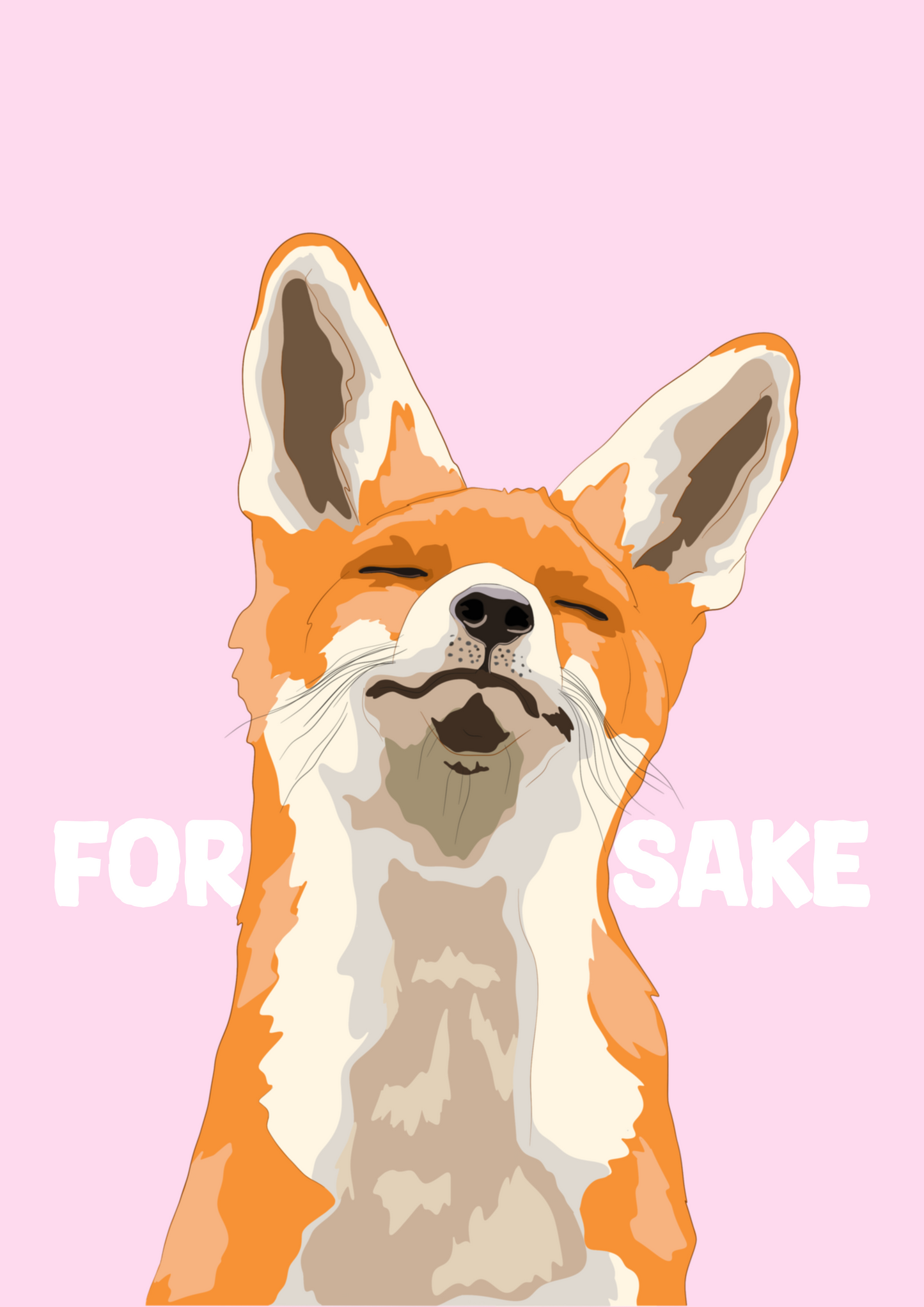 Funny Fox Print: Irish ‘For Fox Sake' Wall Art