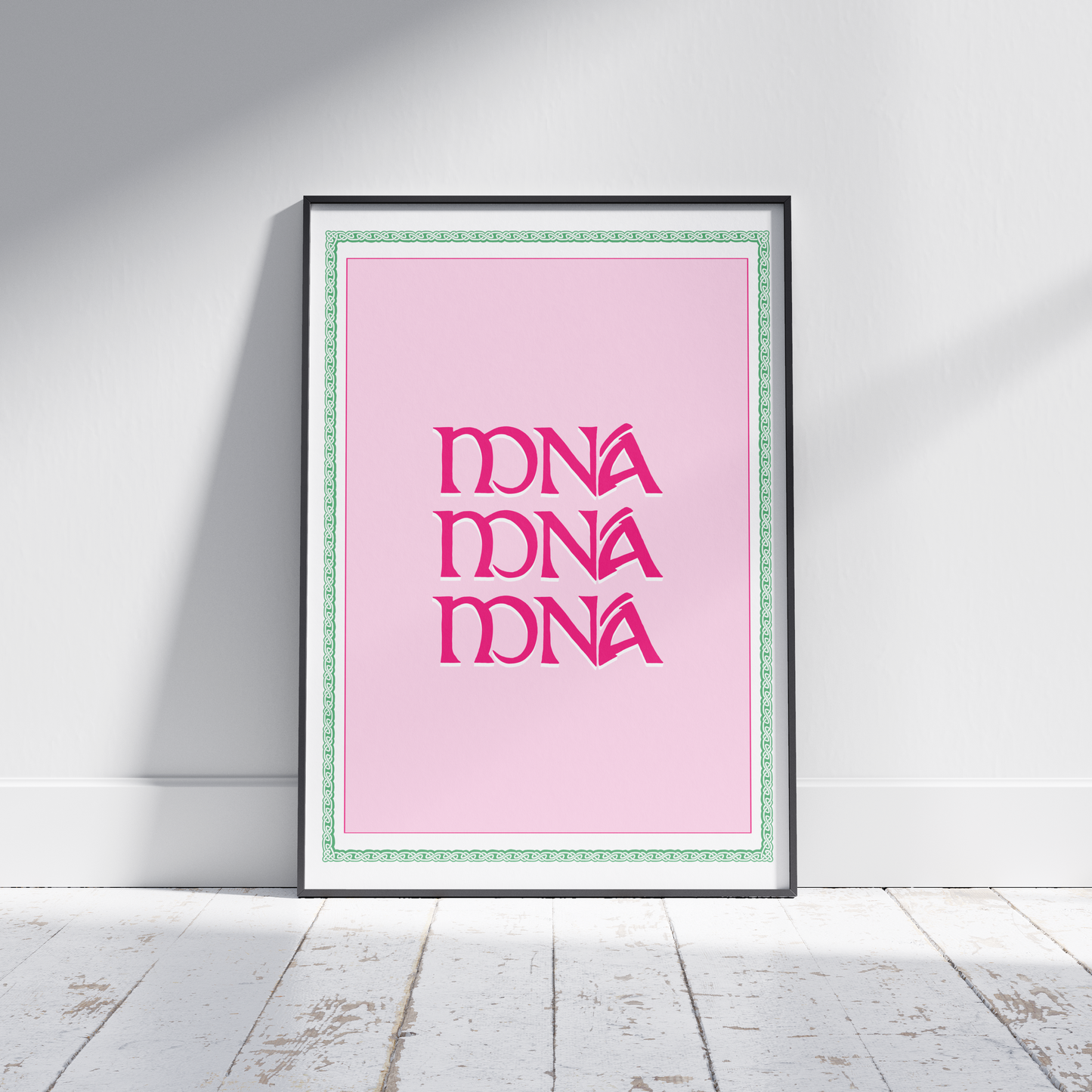 MNÁ Poster, Irish Womens Print - Gaeilge art. Women in Ireland