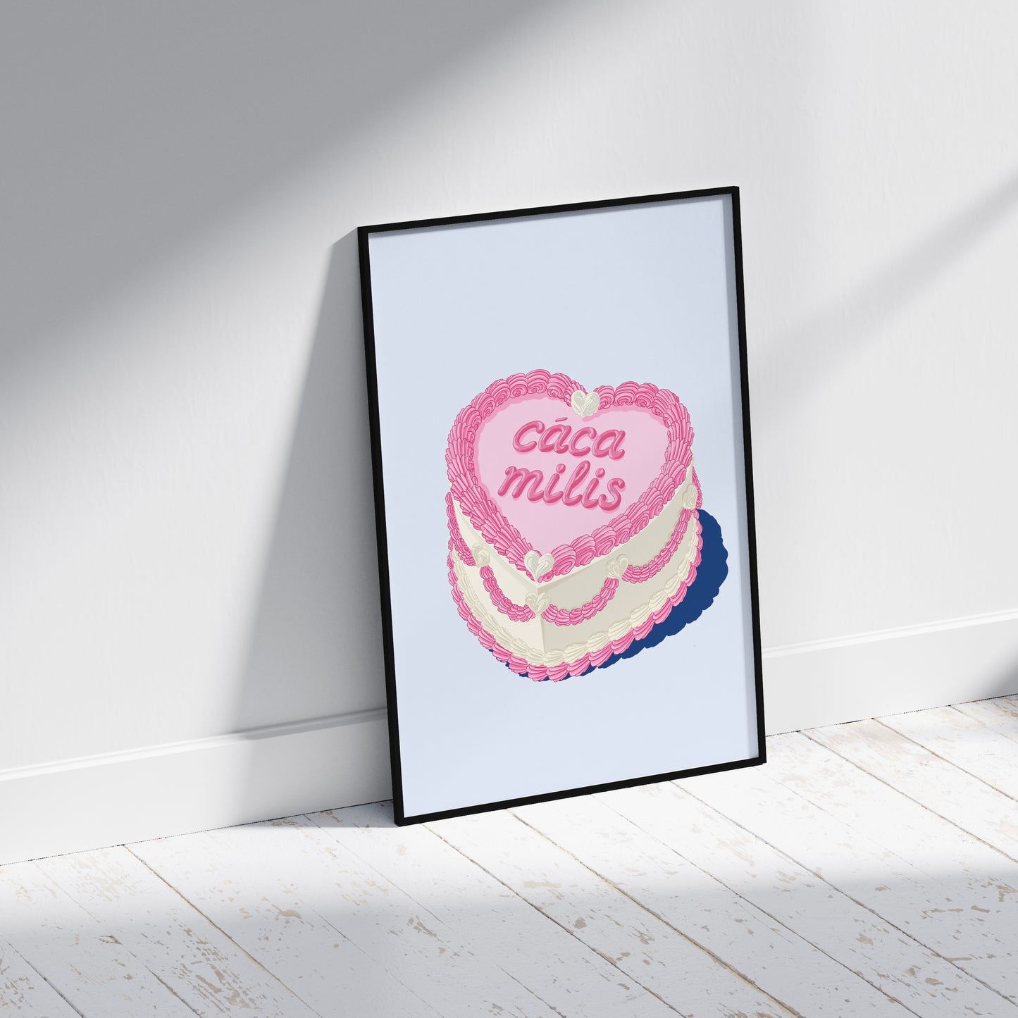 Cáca Milis Irish Print, Love Heart Cake