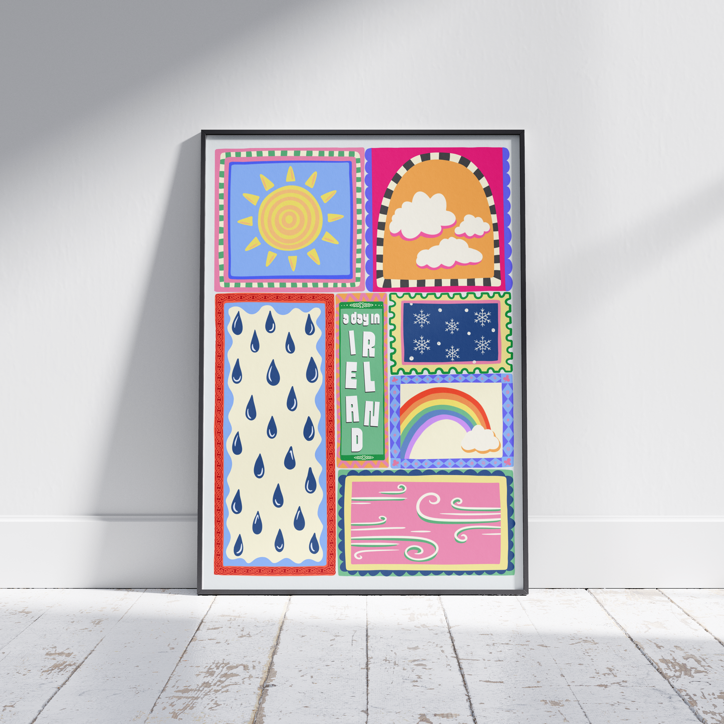 A day in Ireland - Irish Weather Print