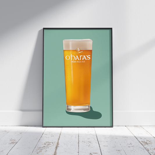 O'Hara Irish Pale Ale Pint Print - Irish Pub Print