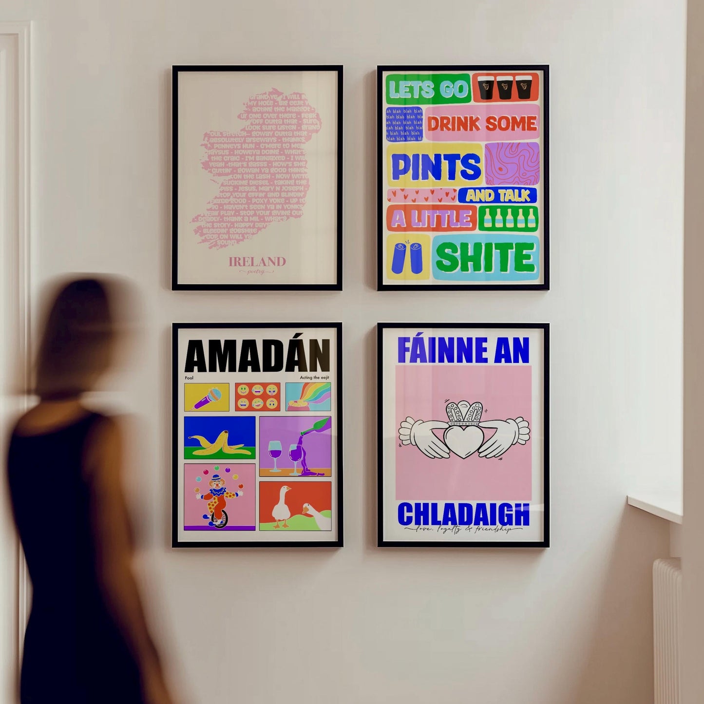 Amadán Irish Print: Colorful Ireland Wall Art