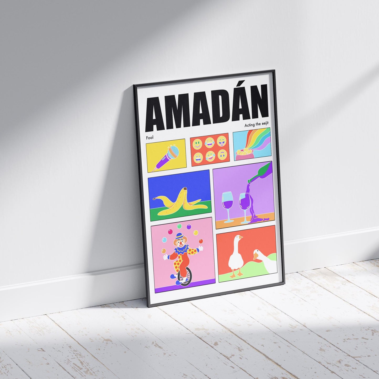 Amadán Irish Print: Colorful Ireland Wall Art