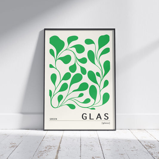 Green Irish Print - Glas. Irish colour art